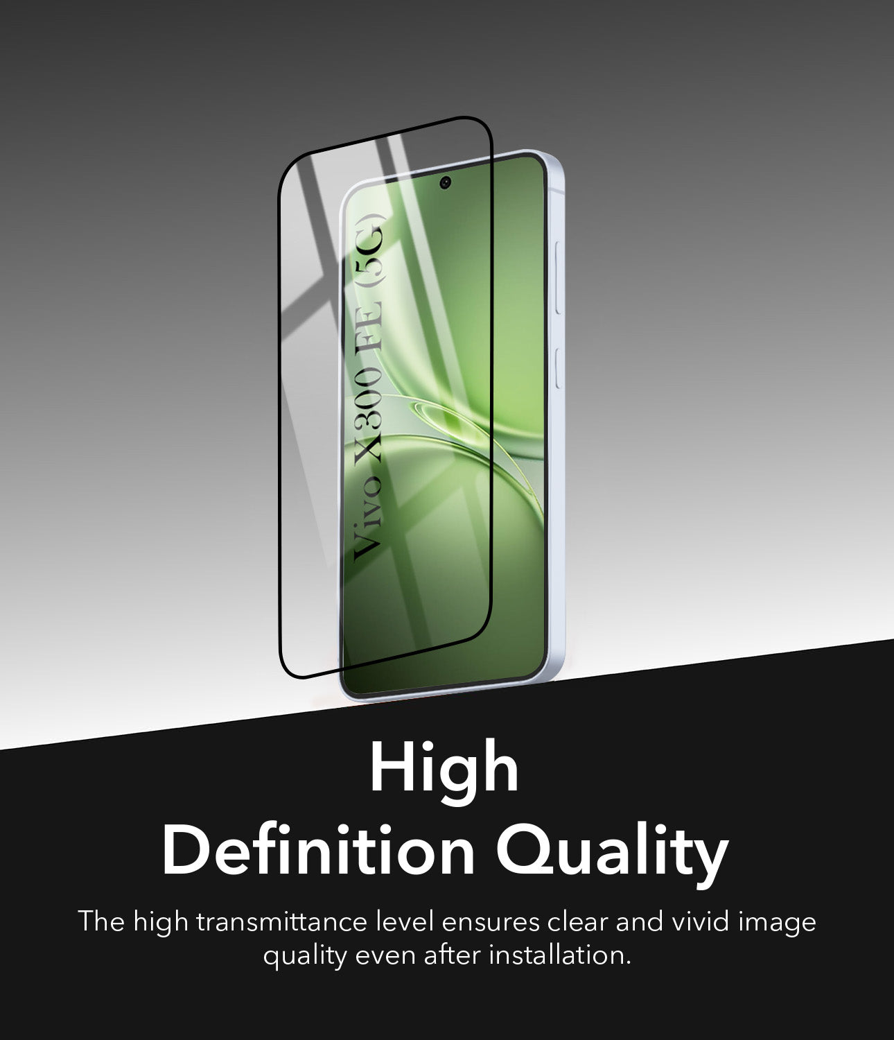 Tempered Glass For Vivo X300 FE Military-Grade Gorilla Tempered Glass Screen Protector With Installation Kit | Shatterproof, Full Coverage, HD Clear, Scratch Resistant (Pack of 1)