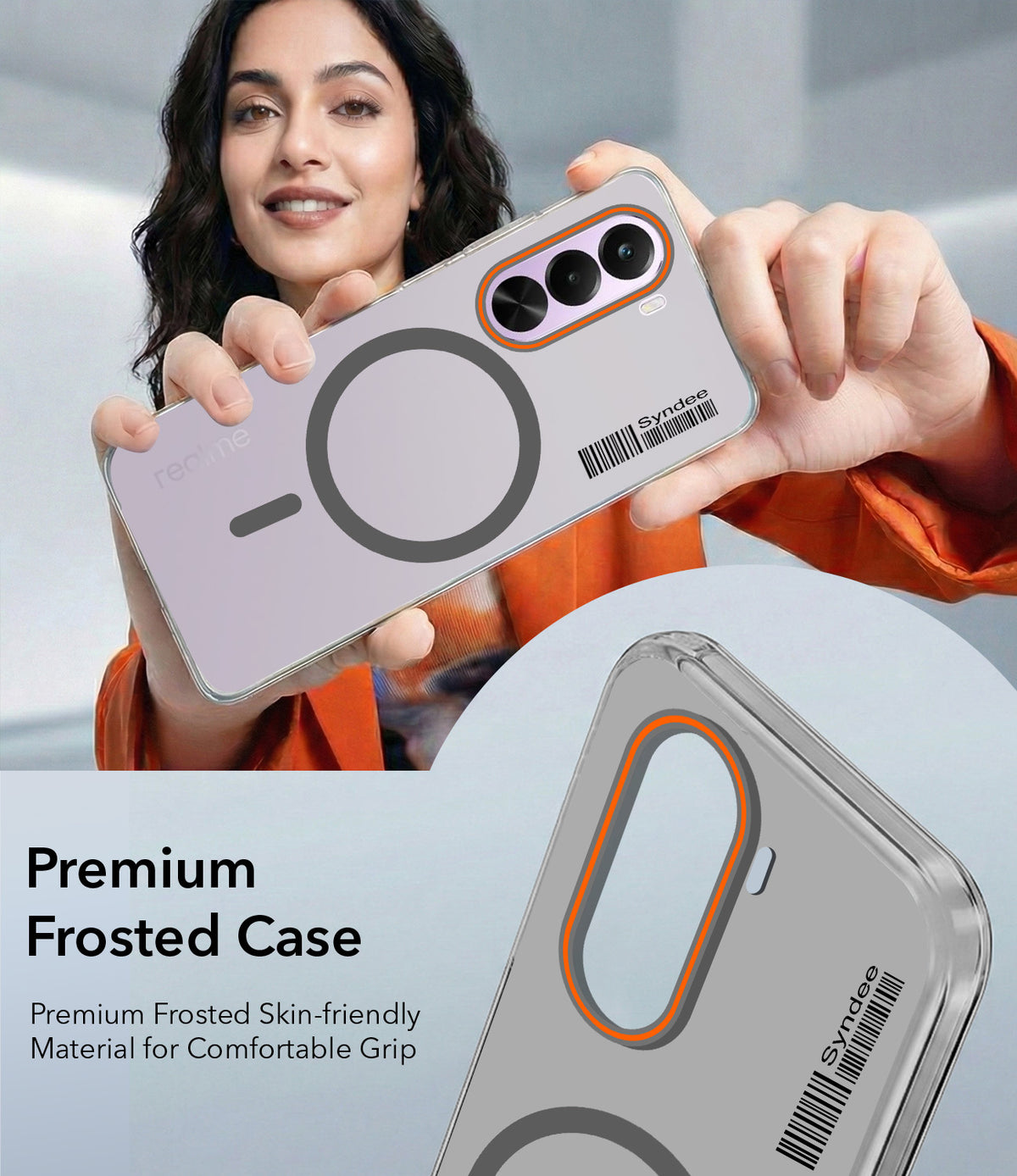 For Realme P4x Back Cover Case (Soft Touch | Camera Bump Protection | MagSafe Compatible | Matte Finish)