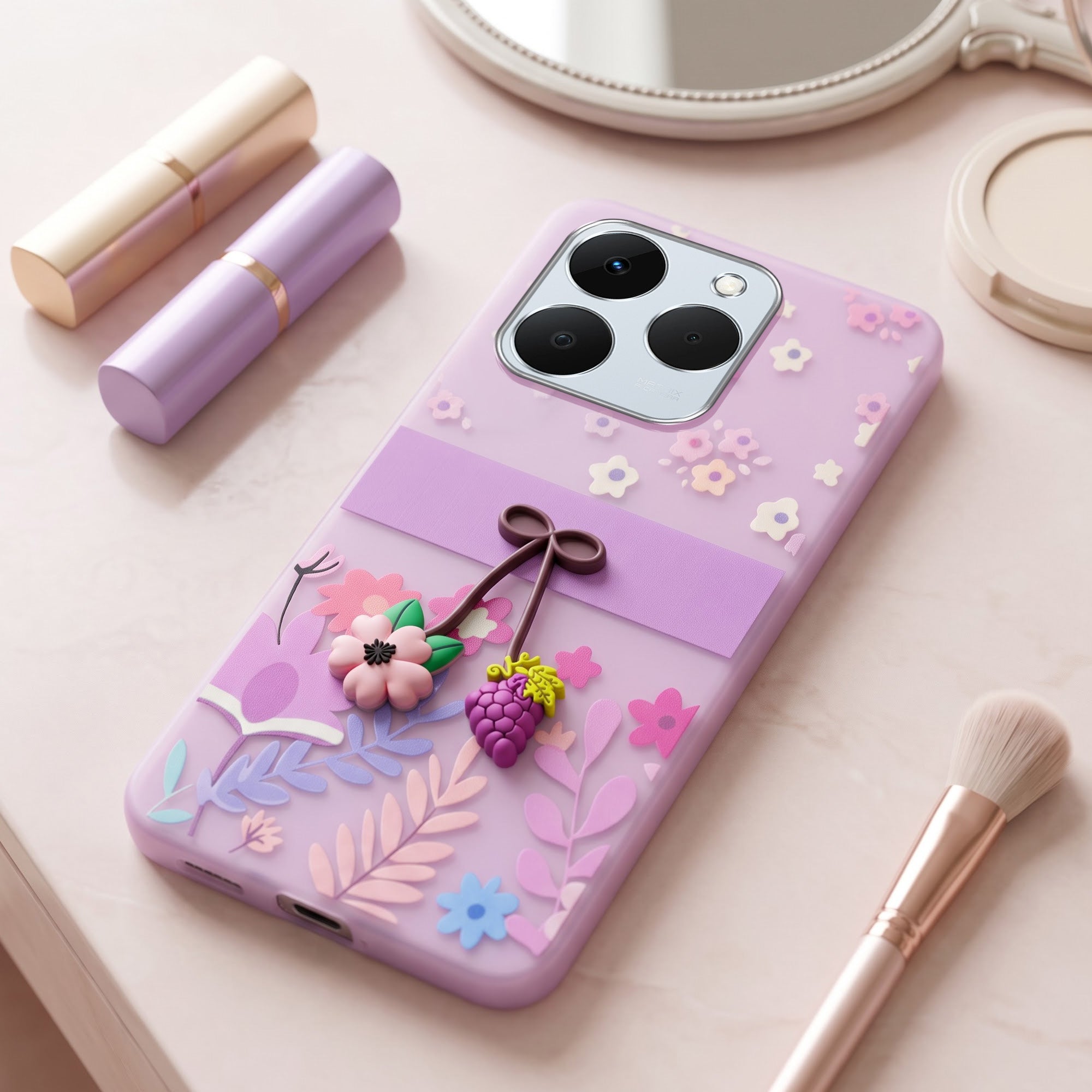 For Realme 15T | Realme Narzo 90 Back Cover Case (3D Cute Cartoons | Hard Back Side Soft | Matte Premium Finish | HD Printing)