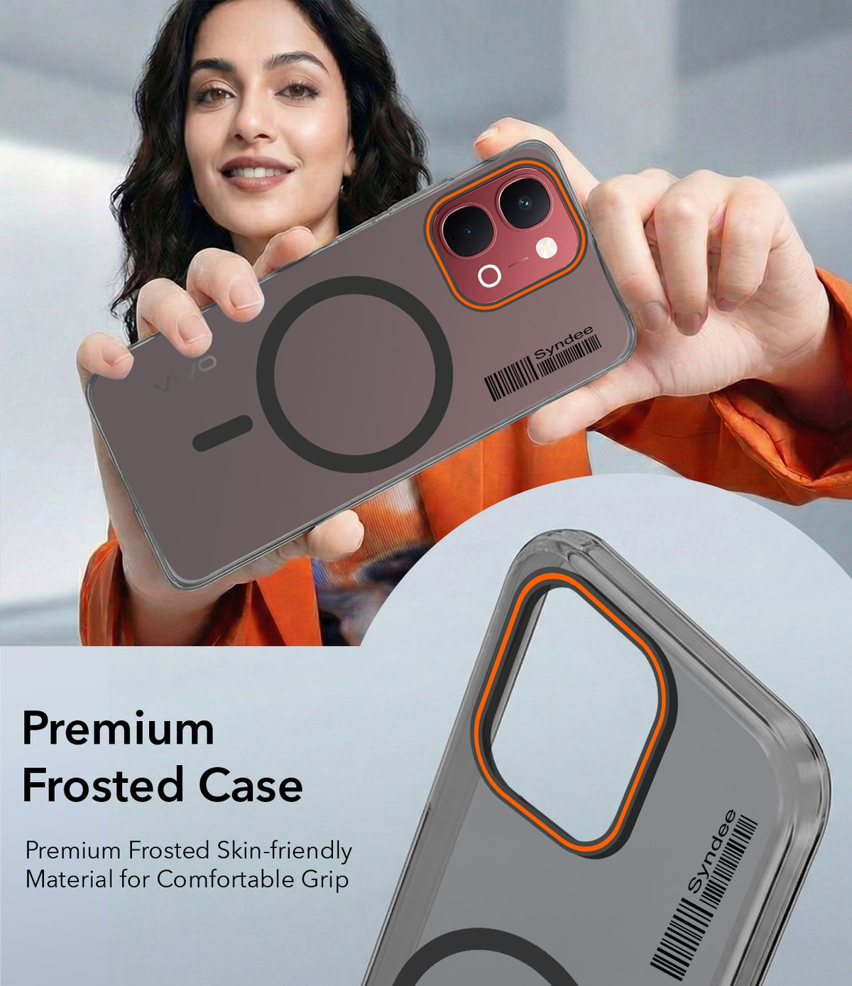 For Vivo Y51 Pro 5G | Vivo T5x Back Cover Case (Soft Touch | Camera Bump Protection | MagSafe Compatible | Matte Finish)