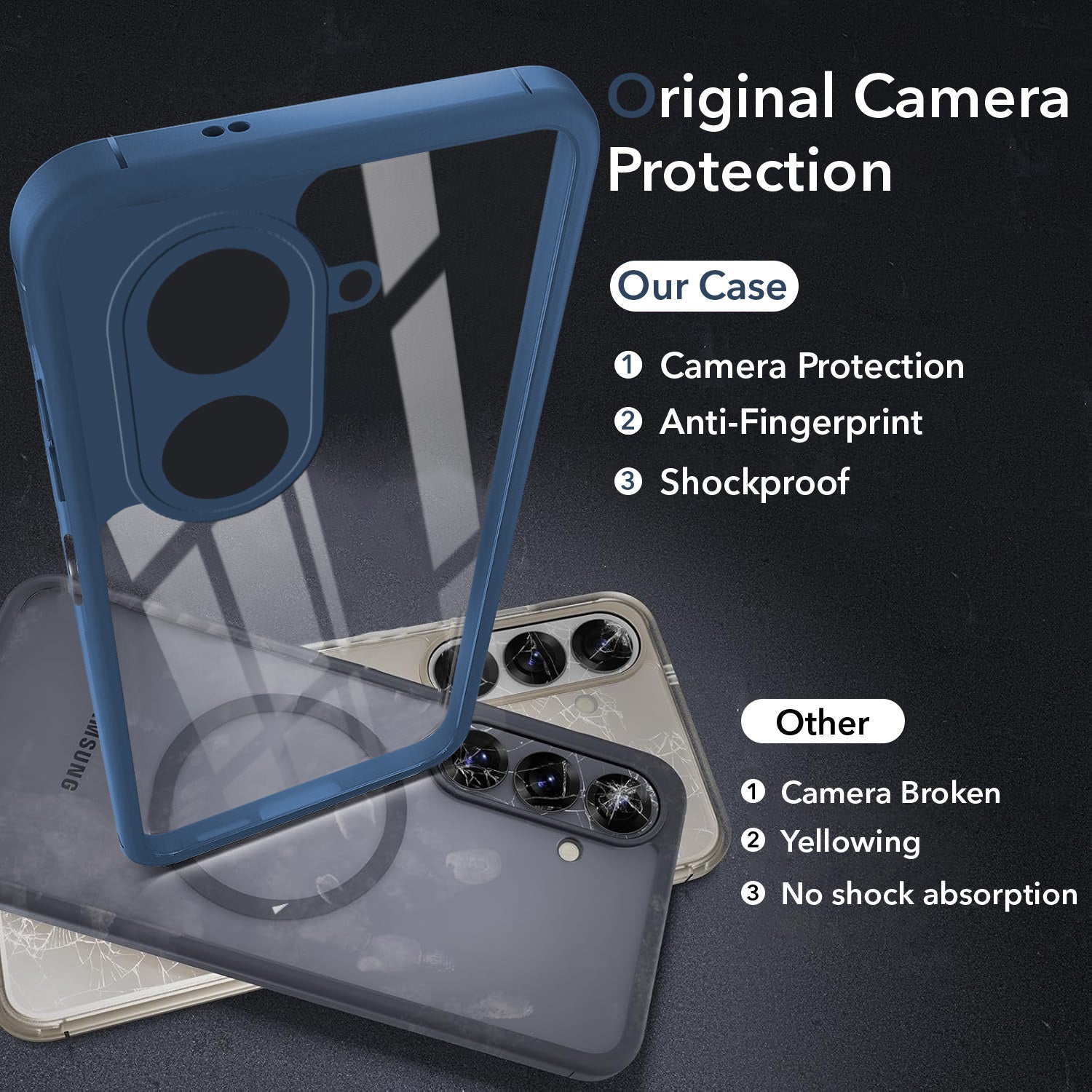 For Redmi A5 4G Back Cover Case Ultra-Hybrid (Lifetime Anti Yellow | Anti Scratch | Crystal Clear Shockproof)