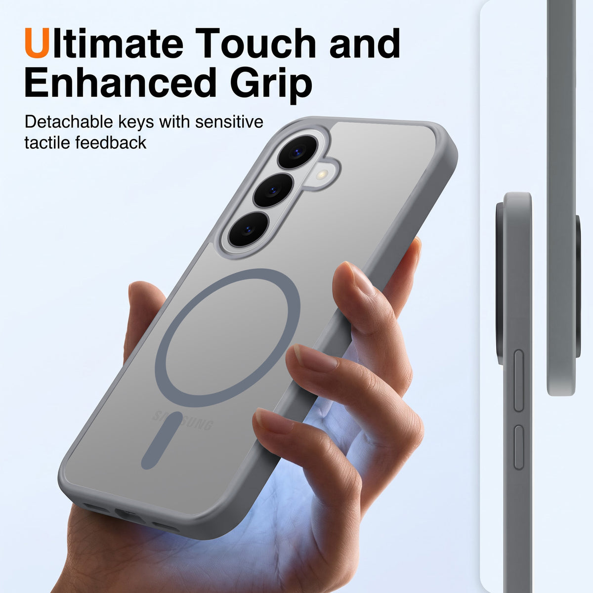 For Samsung Galaxy S26 5G Matte Finish Back Case Cover (MagSafe Compatible | Translucent Soft Touch | Slim and Unbreakable)