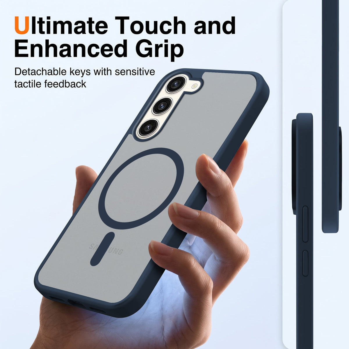 For Samsung Galaxy S23 Plus Matte Finish Back Case Cover (MagSafe Compatible | Translucent Soft Touch | Slim and Unbreakable)