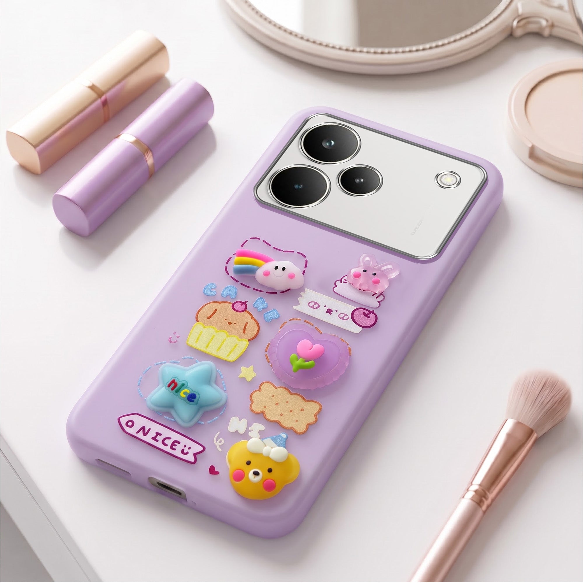 For Realme P4 Pro Back Cover Case (3D Cute Cartoons | Hard Back Side Soft | Matte Premium Finish | HD Printing)