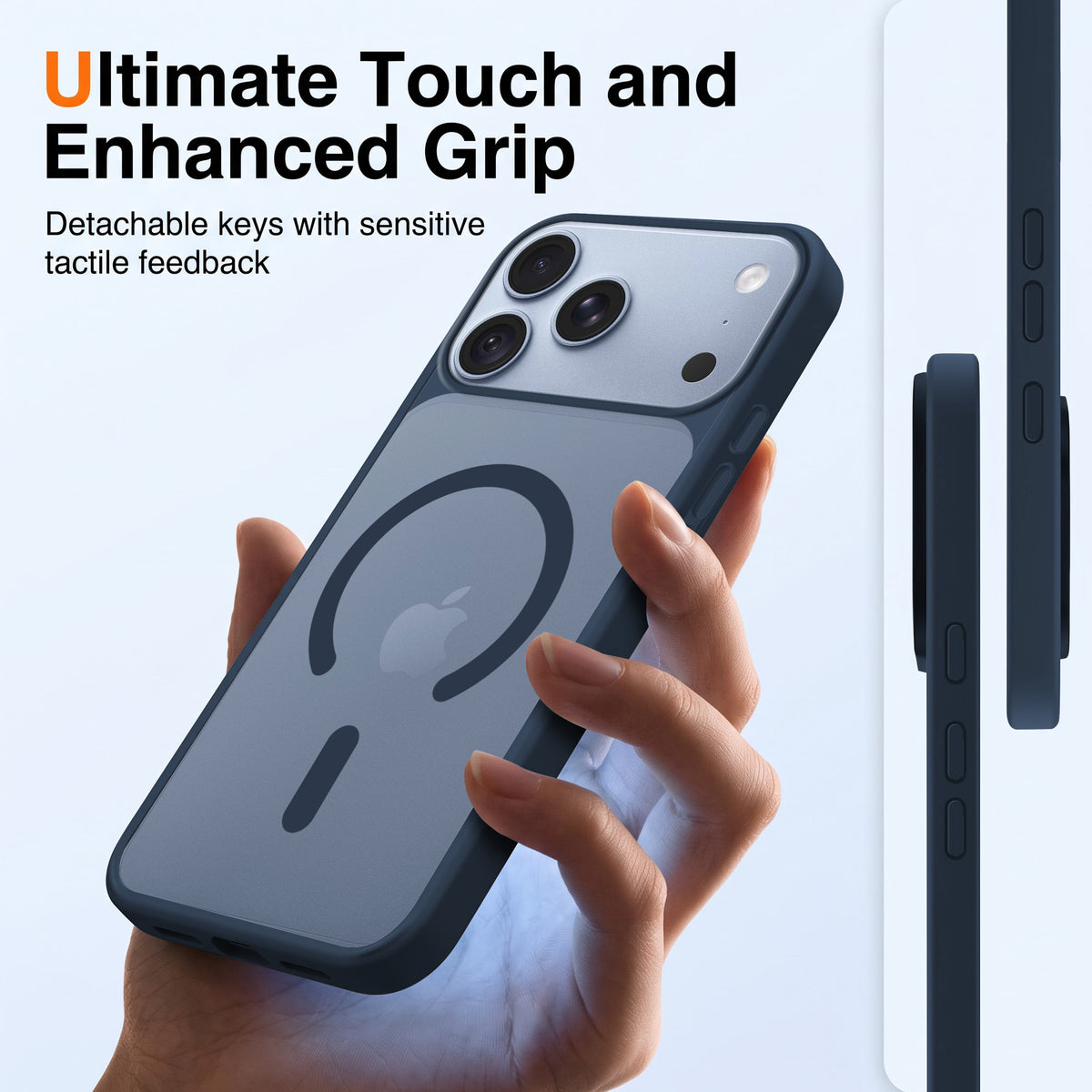 For Apple iPhone 18 Pro Matte Finish Back Case Cover (MagSafe Compatible | Translucent Soft Touch | Slim and Unbreakable)