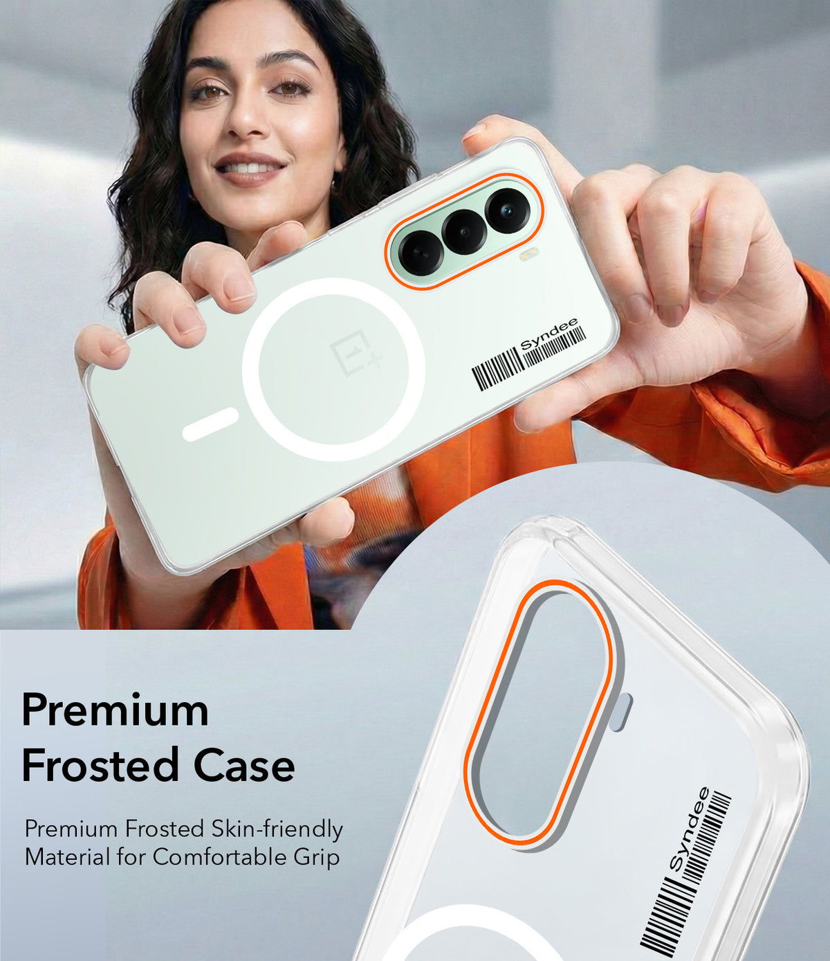 For OnePlus Nord CE 6 Lite Back Cover Case (Soft Touch | Camera Bump Protection | MagSafe Compatible | Matte Finish)