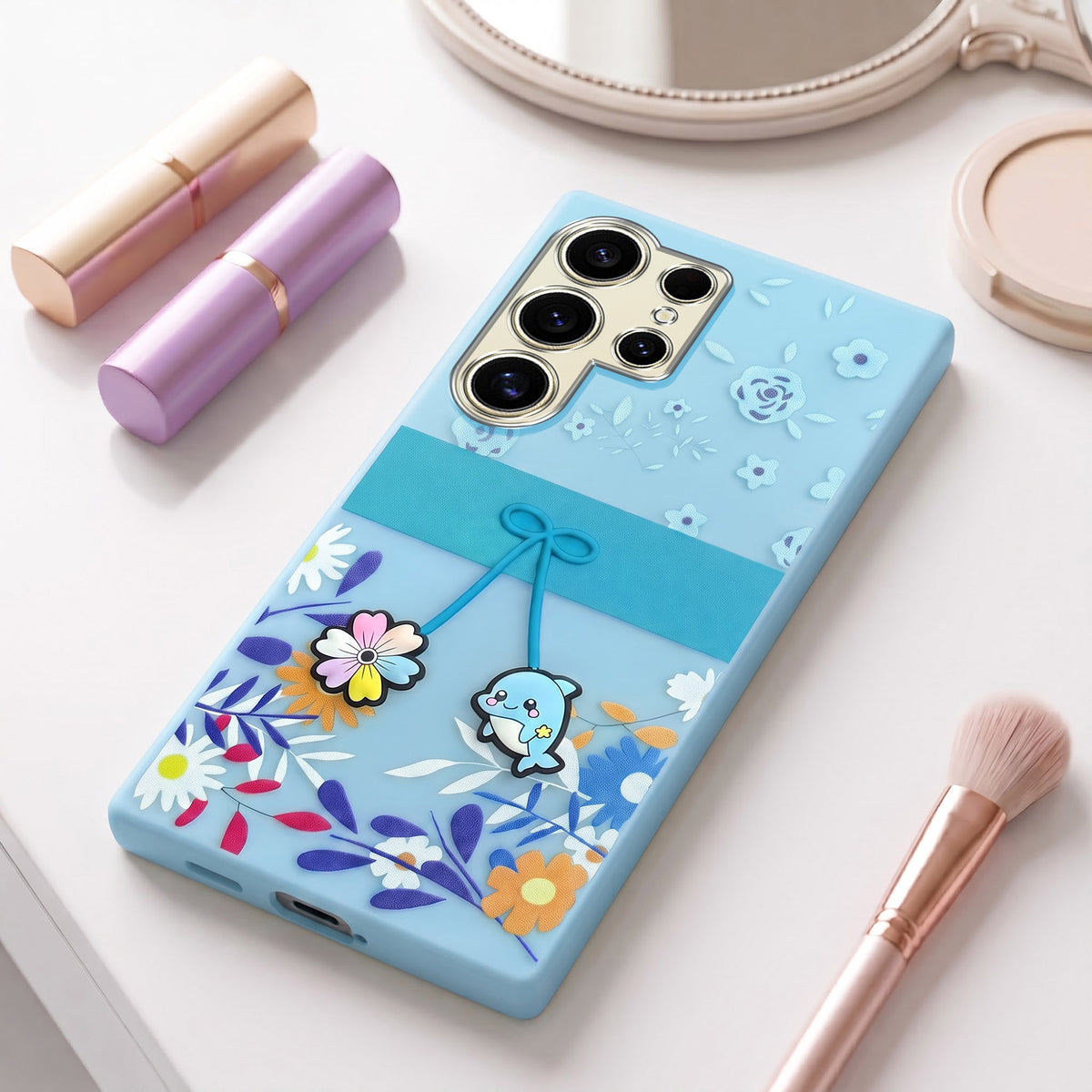 For Samsung Galaxy S24 Ultra Back Cover Case (3D Cute Cartoons | Hard Back Side Soft | Matte Premium Finish | HD Printing)