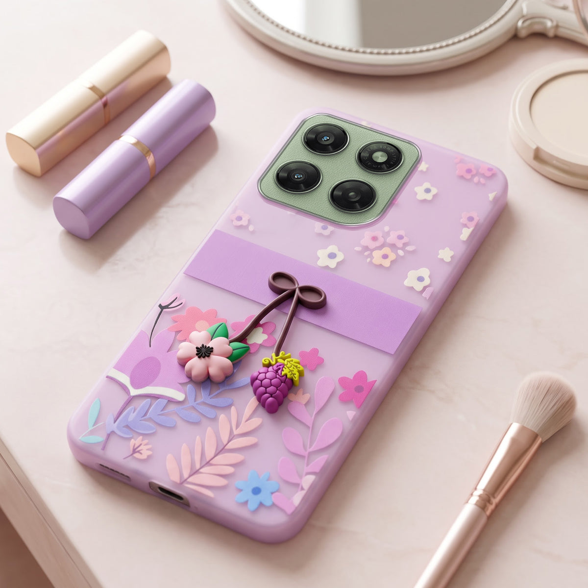 For Motorola Moto G77 Power Back Cover Case (3D Cute Cartoons | Hard Back Side Soft | Matte Premium Finish | HD Printing)