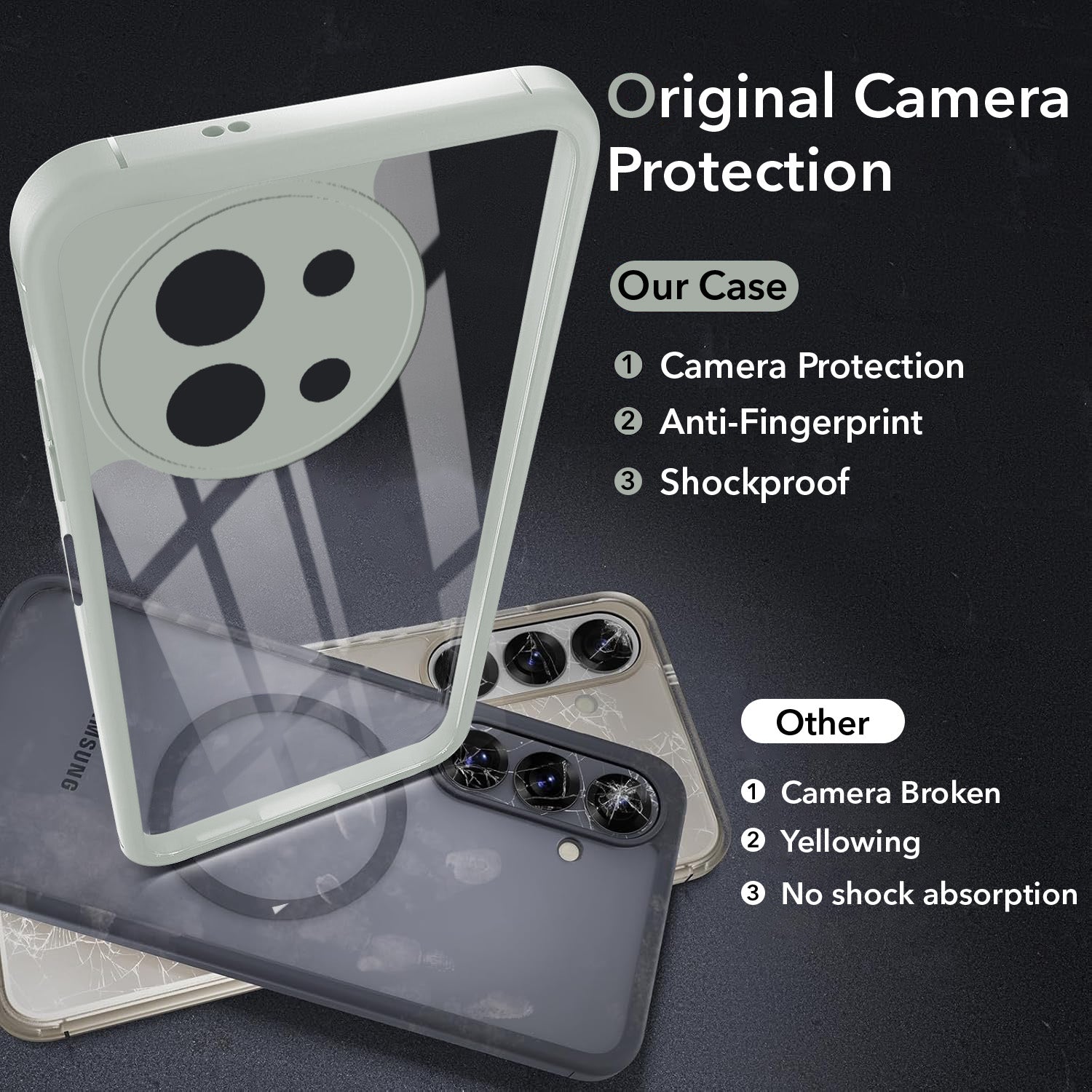 For Vivo Y58 5G Back Cover Case Ultra-Hybrid (Lifetime Anti Yellow | Anti Scratch | Crystal Clear Shockproof)
