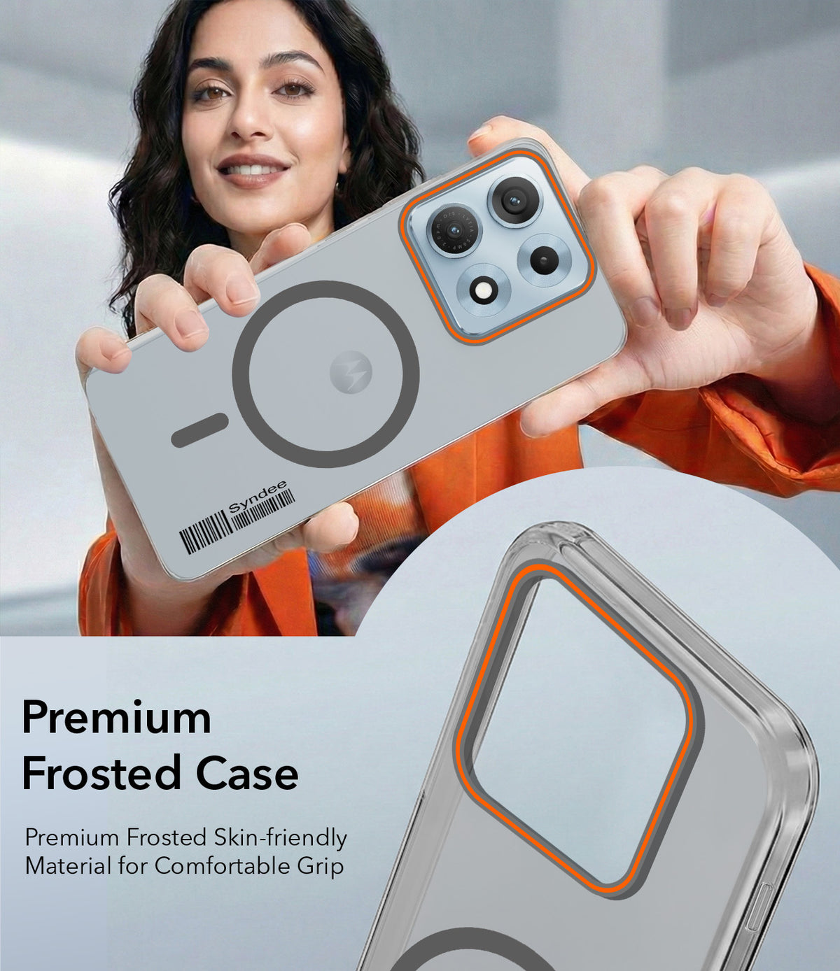 For Motorola Moto Edge 70 Max Back Cover Case (Soft Touch | Camera Bump Protection | MagSafe Compatible | Matte Finish)