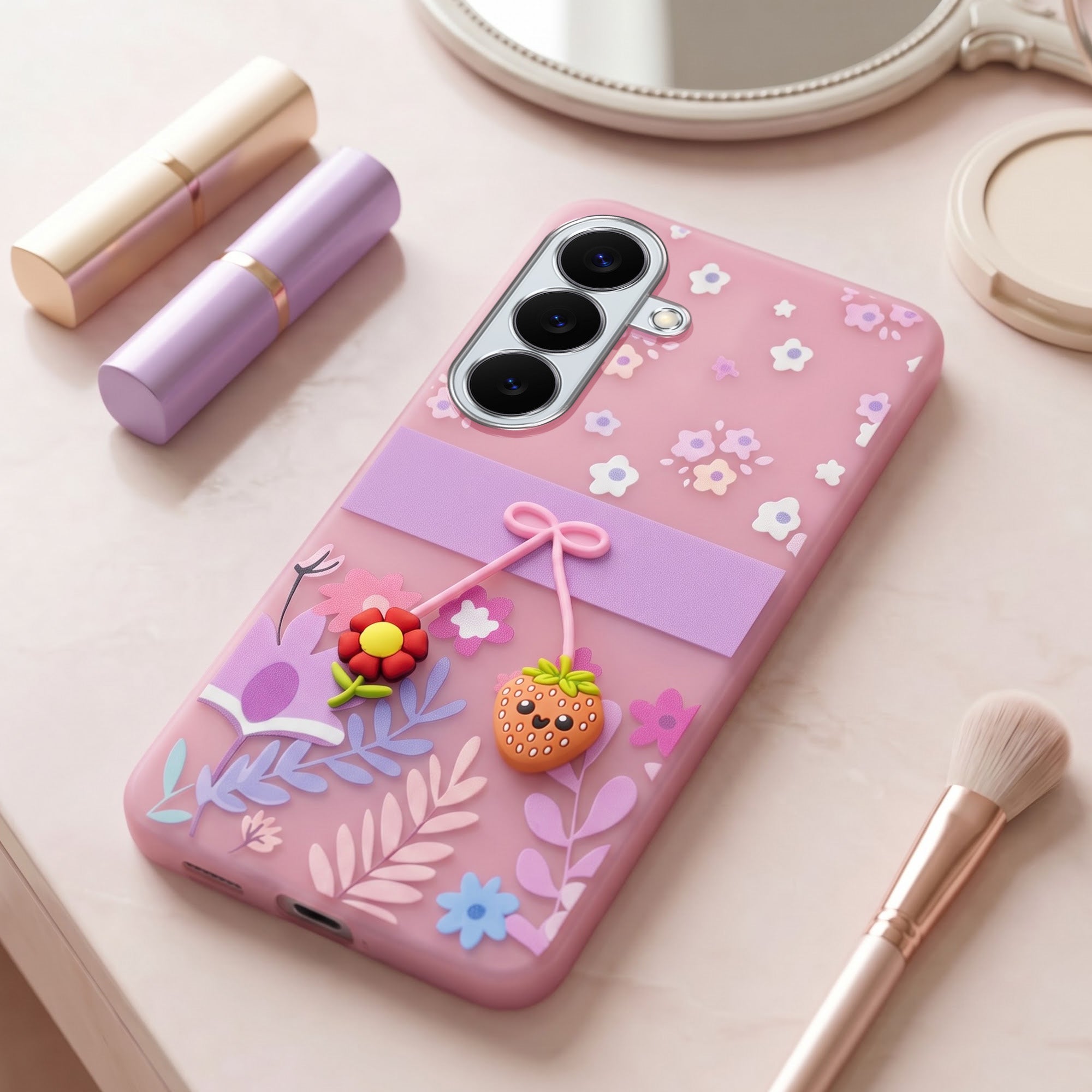 For Samsung Galaxy S26 5G Back Cover Case (3D Cute Cartoons | Hard Back Side Soft | Matte Premium Finish | HD Printing)