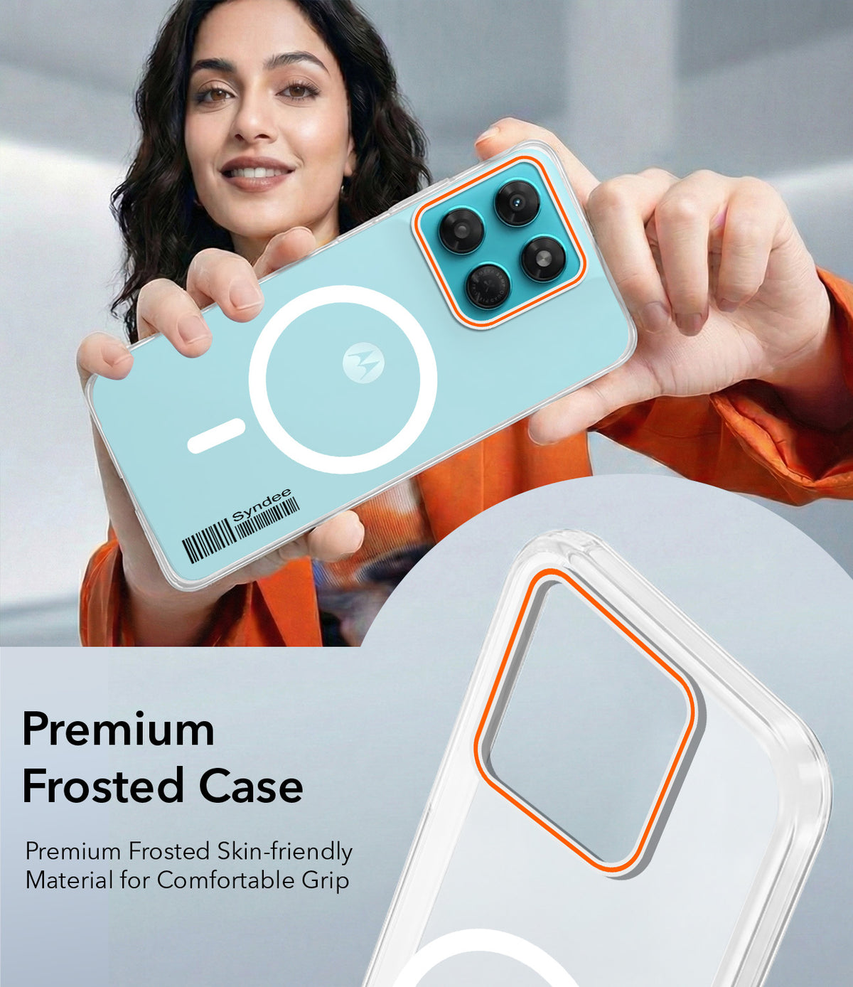 For Motorola Moto G37 Power Back Cover Case (Soft Touch | Camera Bump Protection | MagSafe Compatible | Matte Finish)