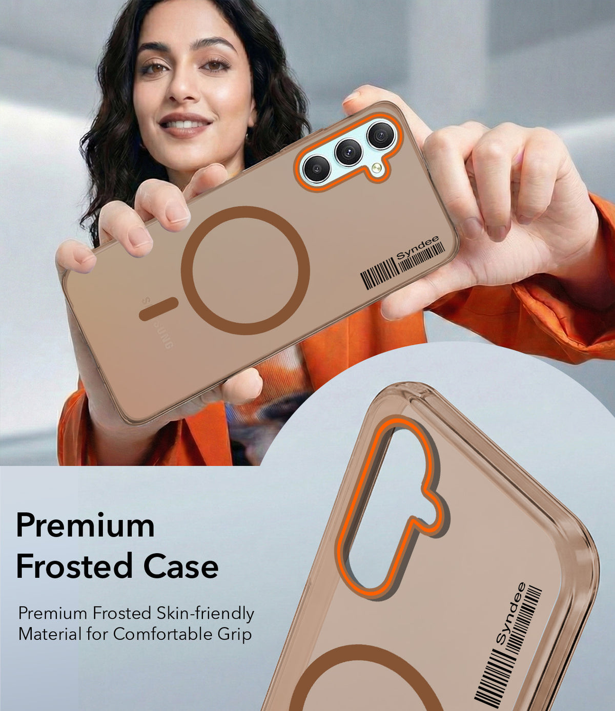For Samsung Galaxy A34 5G Back Cover Case (Soft Touch | Camera Bump Protection | MagSafe Compatible | Matte Finish)