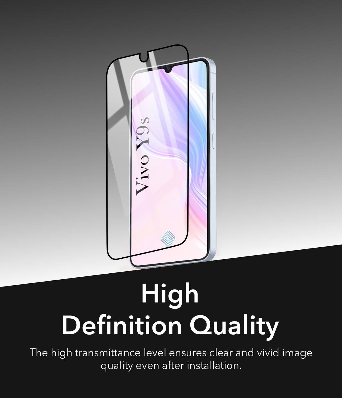Tempered Glass For Vivo Y9s Military-Grade Gorilla Tempered Glass Screen Protector With Installation Kit | Shatterproof, Full Coverage, HD Clear, Scratch Resistant (Pack of 1)
