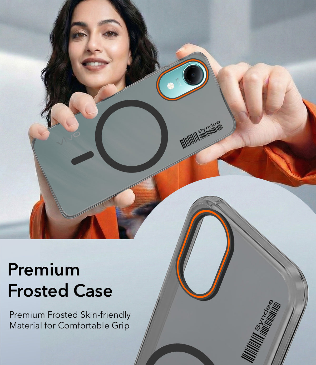 For Vivo T5e 4G Back Cover Case (Soft Touch | Camera Bump Protection | MagSafe Compatible | Matte Finish)
