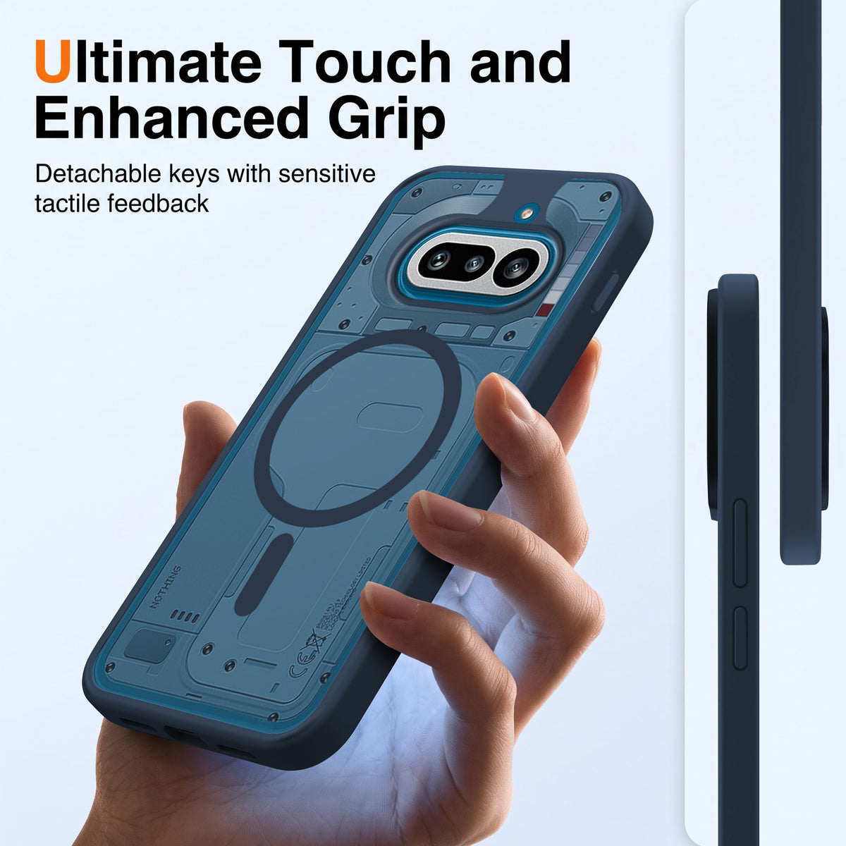 For Nothing Phone 4A 5G Matte Finish Back Case Cover (MagSafe Compatible | Translucent Soft Touch | Slim and Unbreakable)