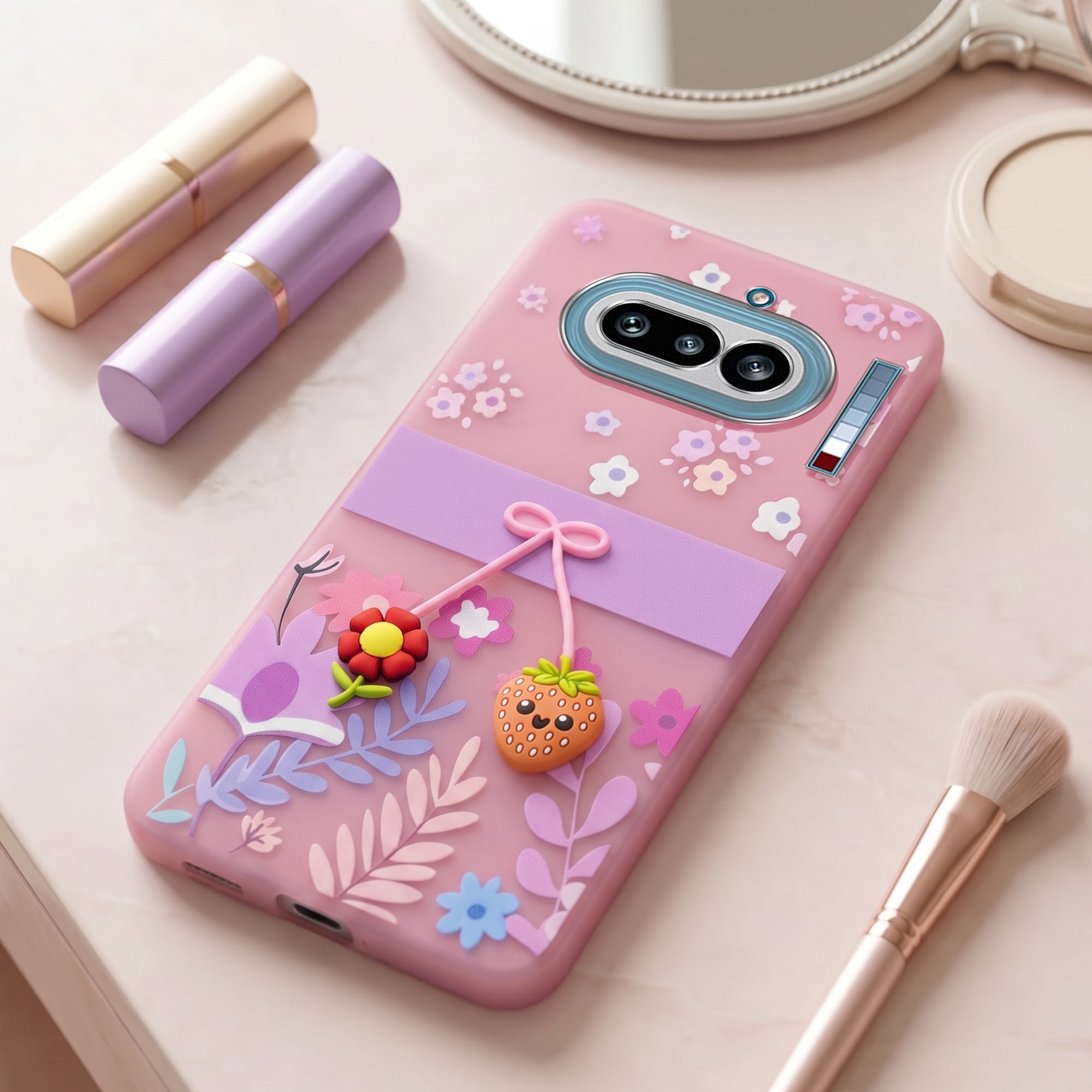 For Nothing Phone 4A 5G Back Cover Case (3D Cute Cartoons | Hard Back Side Soft | Matte Premium Finish | HD Printing)