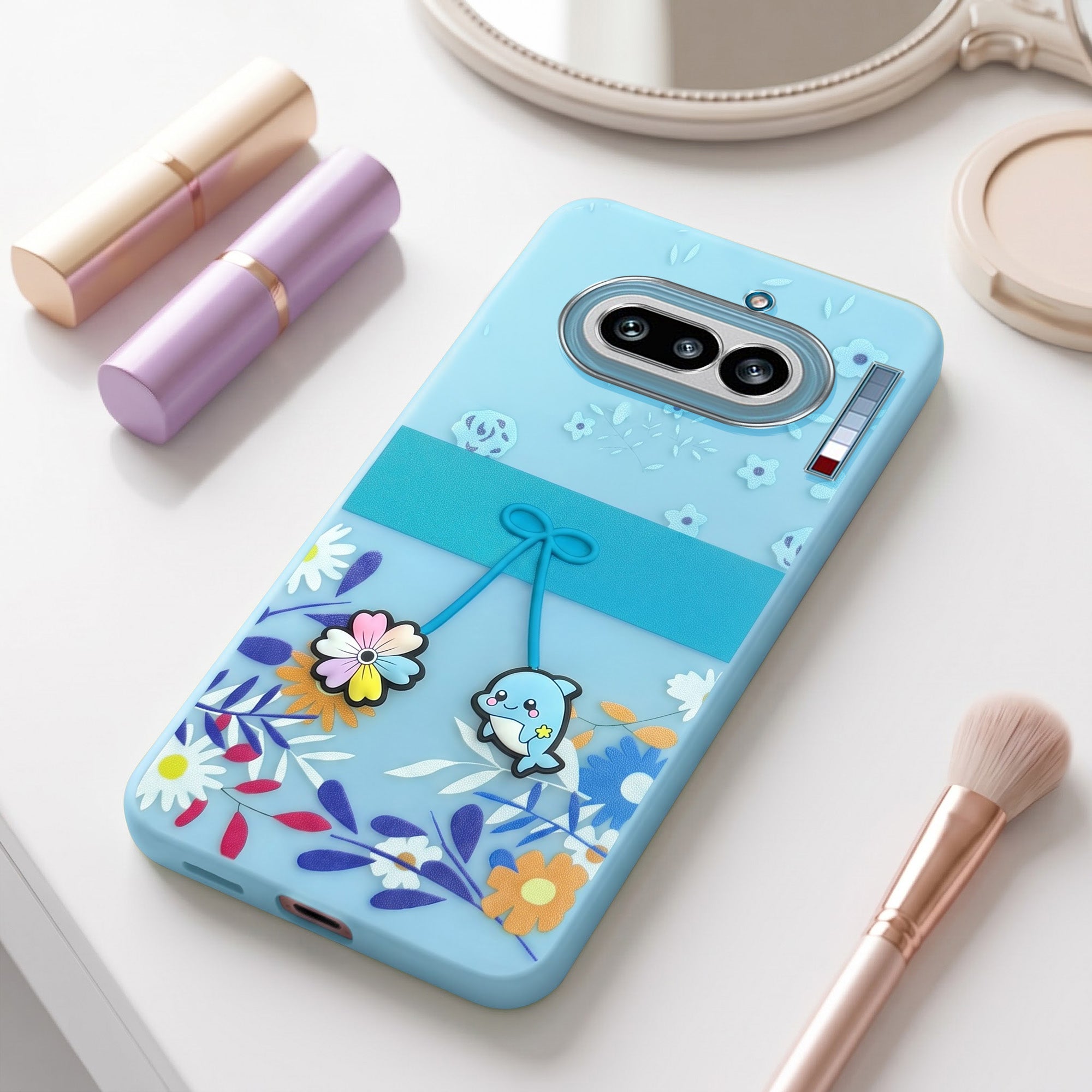 For Nothing Phone 4A 5G Back Cover Case (3D Cute Cartoons | Hard Back Side Soft | Matte Premium Finish | HD Printing)
