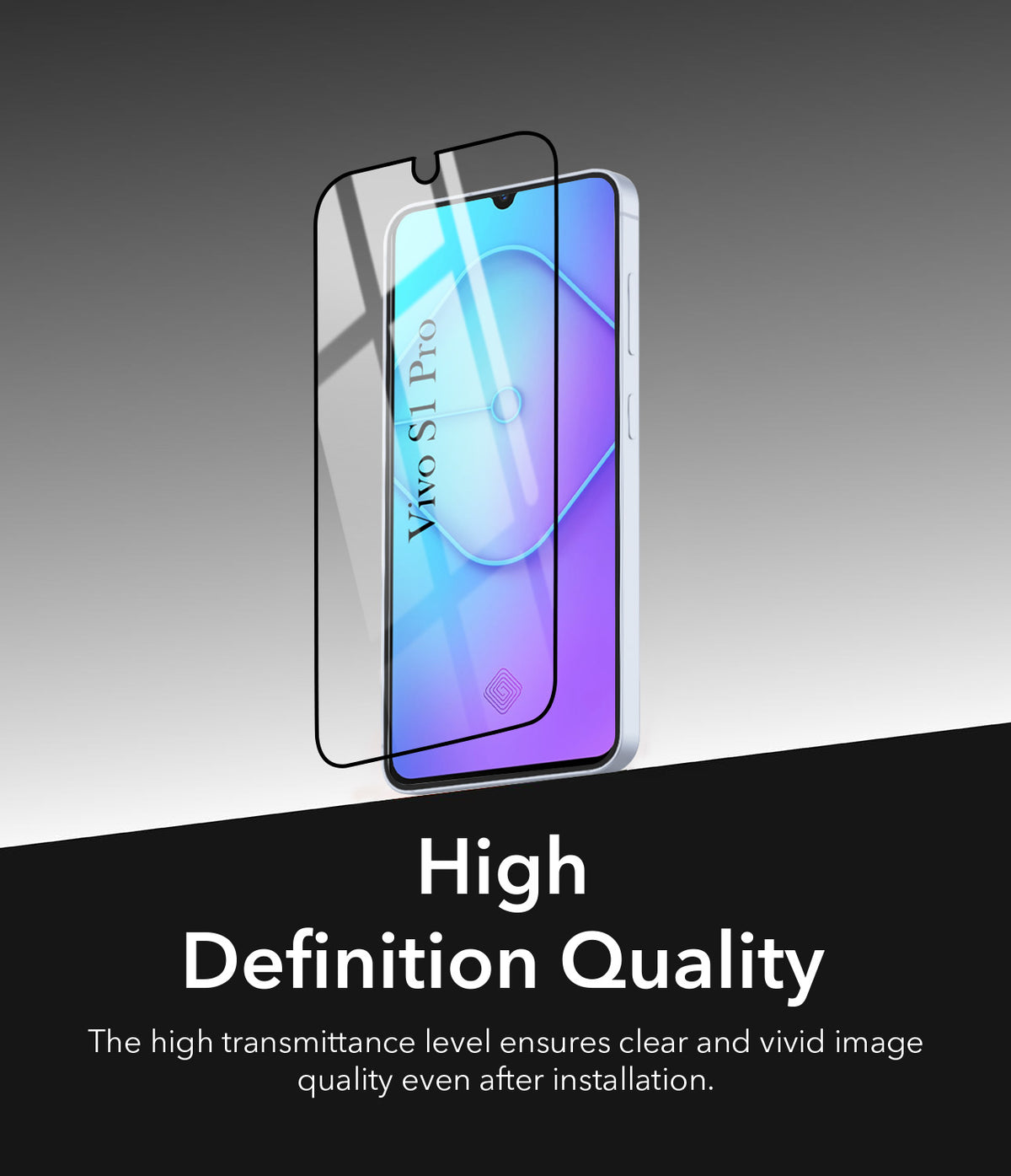 (Pack of 2) Tempered Glass For Vivo S1 Pro Military-Grade Gorilla Tempered Glass Screen Protector With Installation Kit | Shatterproof, Full Coverage, HD Clear, Scratch Resistant