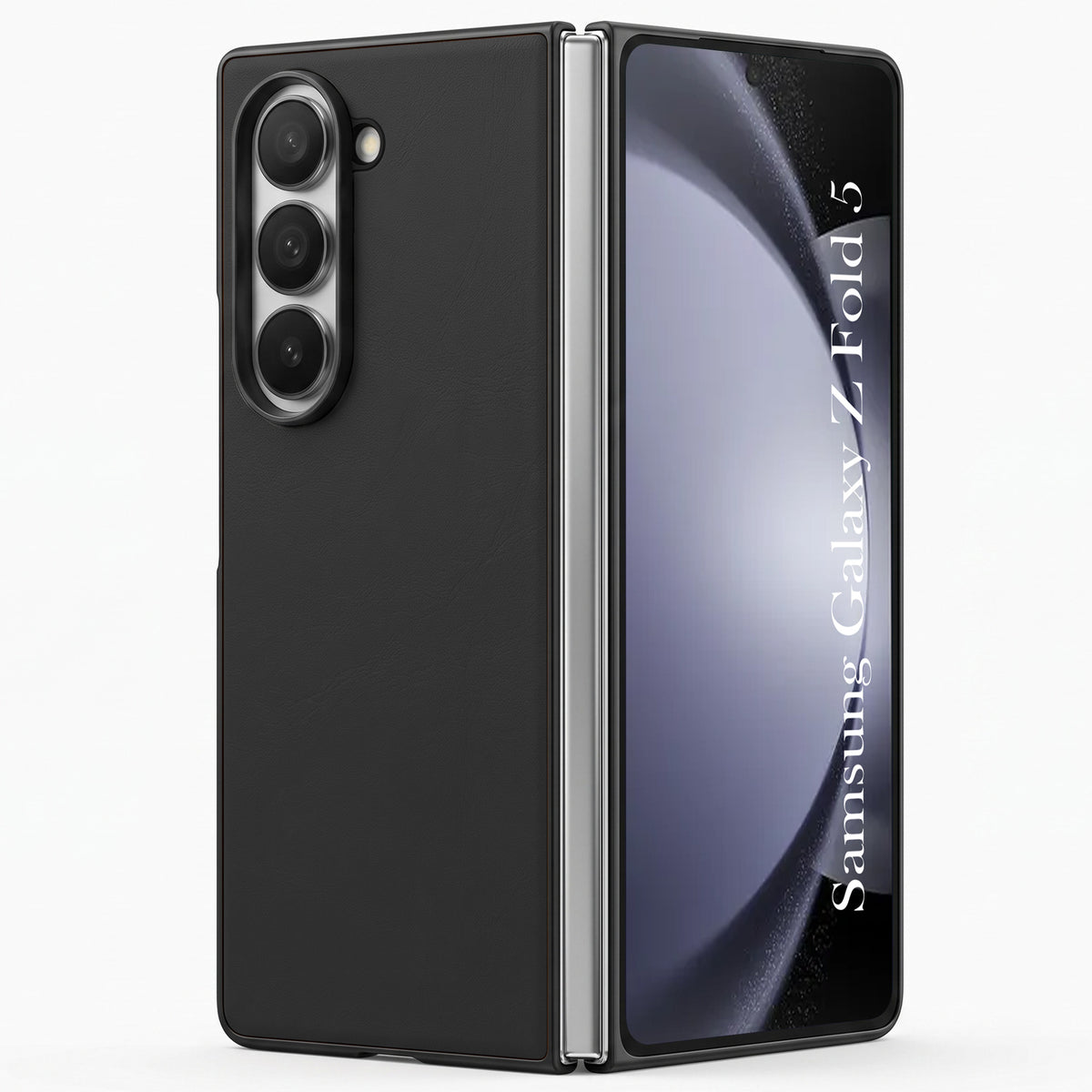 For Samsung Galaxy Z Fold 5 Premium Cover Case (Soft Leather Touch | Interior Protective Cloth | Slim 360* Protection)