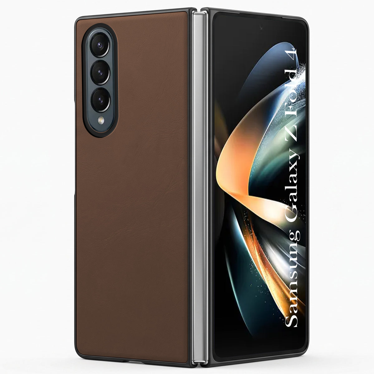 For Samsung Galaxy Z Fold 4 5G Premium Cover Case (Soft Leather Touch | Interior Protective Cloth | Slim 360* Protection)
