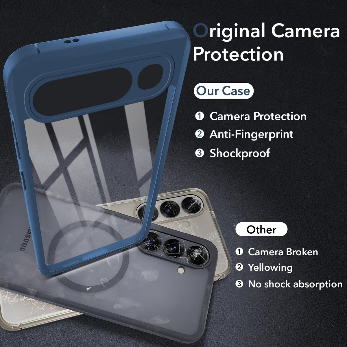 For vivo S2 Back Cover Case Ultra-Hybrid (Lifetime Anti Yellow | Anti Scratch | Crystal Clear Shockproof)