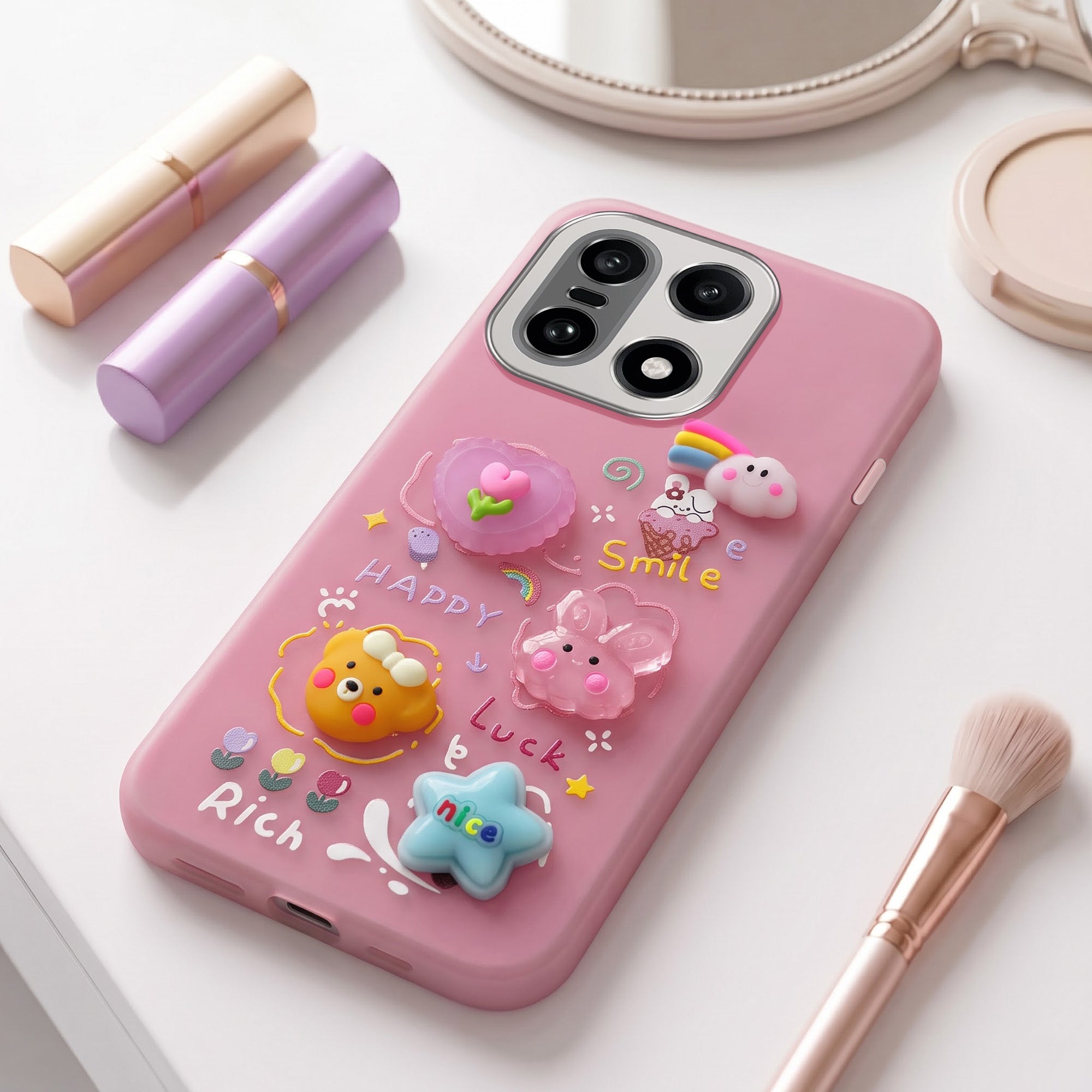 For OnePlus 15 5G Back Cover Case (3D Cute Cartoons | Hard Back Side Soft | Matte Premium Finish | HD Printing)