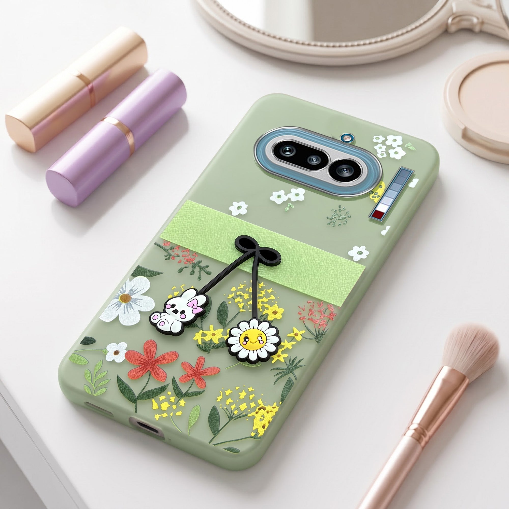 For Nothing Phone 4A 5G Back Cover Case (3D Cute Cartoons | Hard Back Side Soft | Matte Premium Finish | HD Printing)