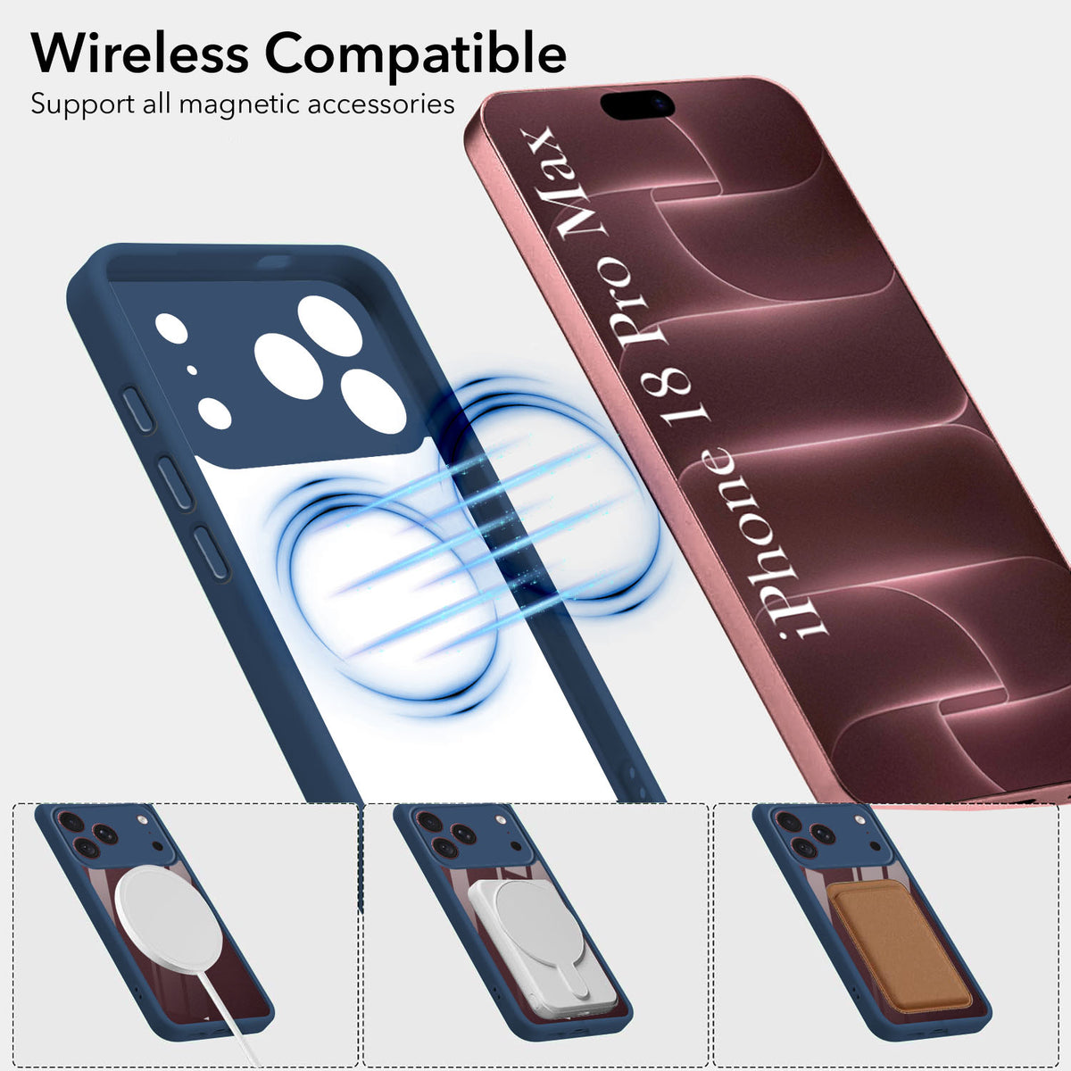 For Apple iPhone 18 Pro Max Back Cover Case Ultra-Hybrid (Lifetime Anti Yellow | Anti Scratch | Crystal Clear Shockproof)