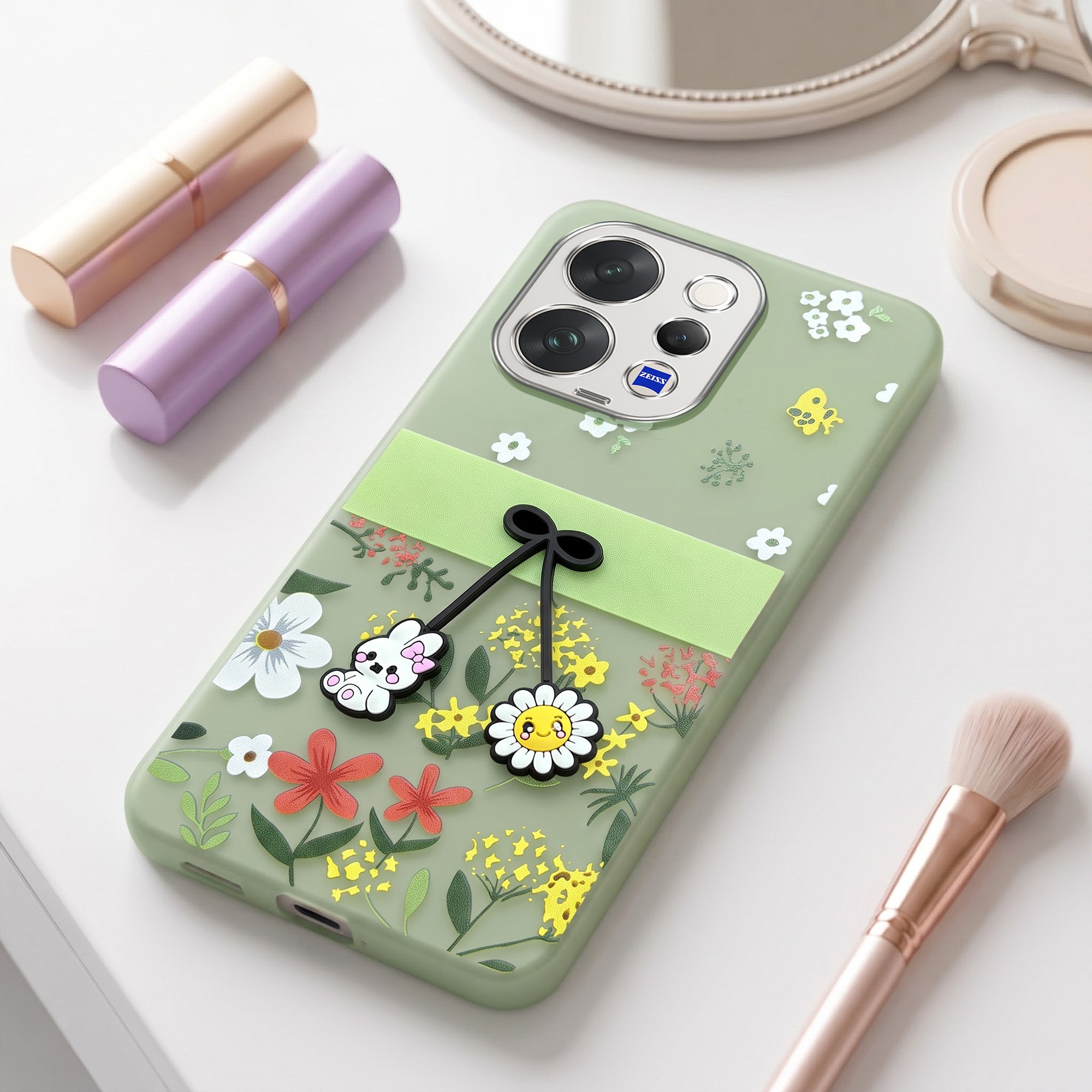 For Vivo V70 | Vivo V70 Elite 5G Back Cover Case (3D Cute Cartoons | Hard Back Side Soft | Matte Premium Finish | HD Printing)