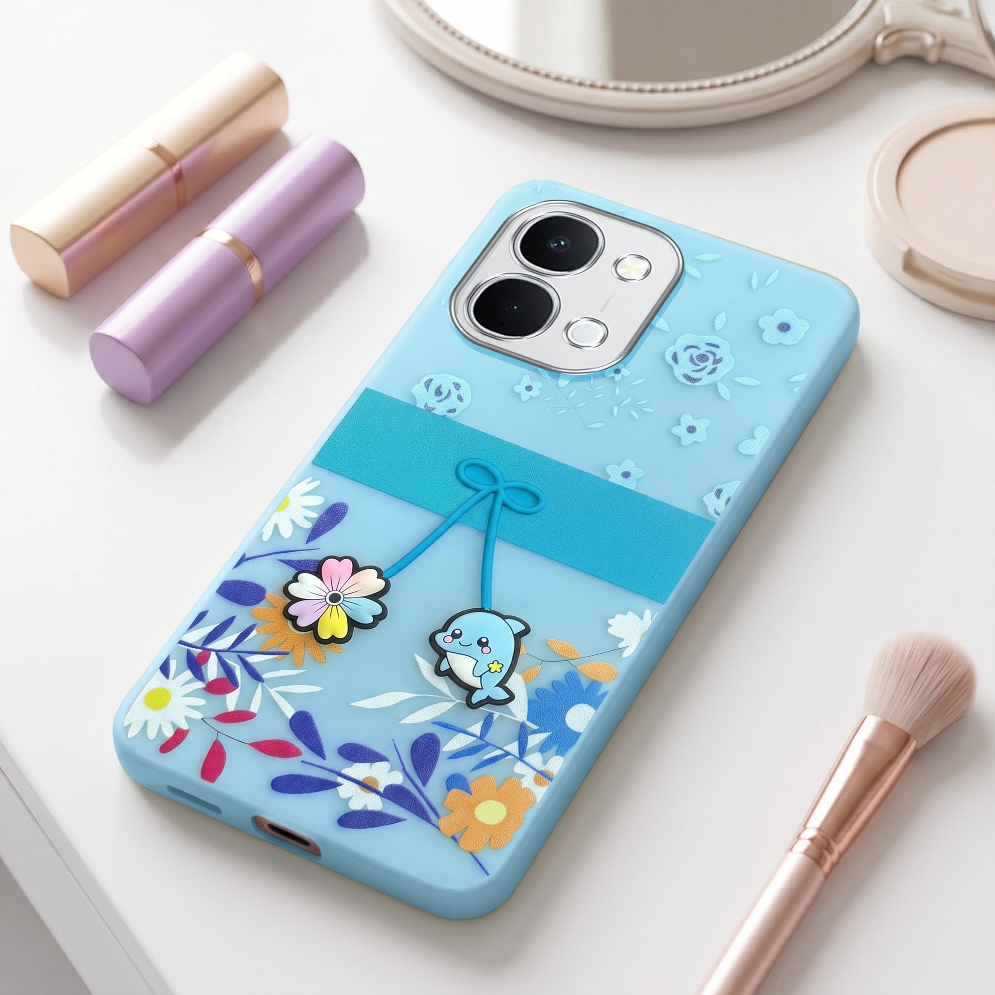 For Vivo Y51 Pro 5G | Vivo T5x Back Cover Case (3D Cute Cartoons | Hard Back Side Soft | Matte Premium Finish | HD Printing)
