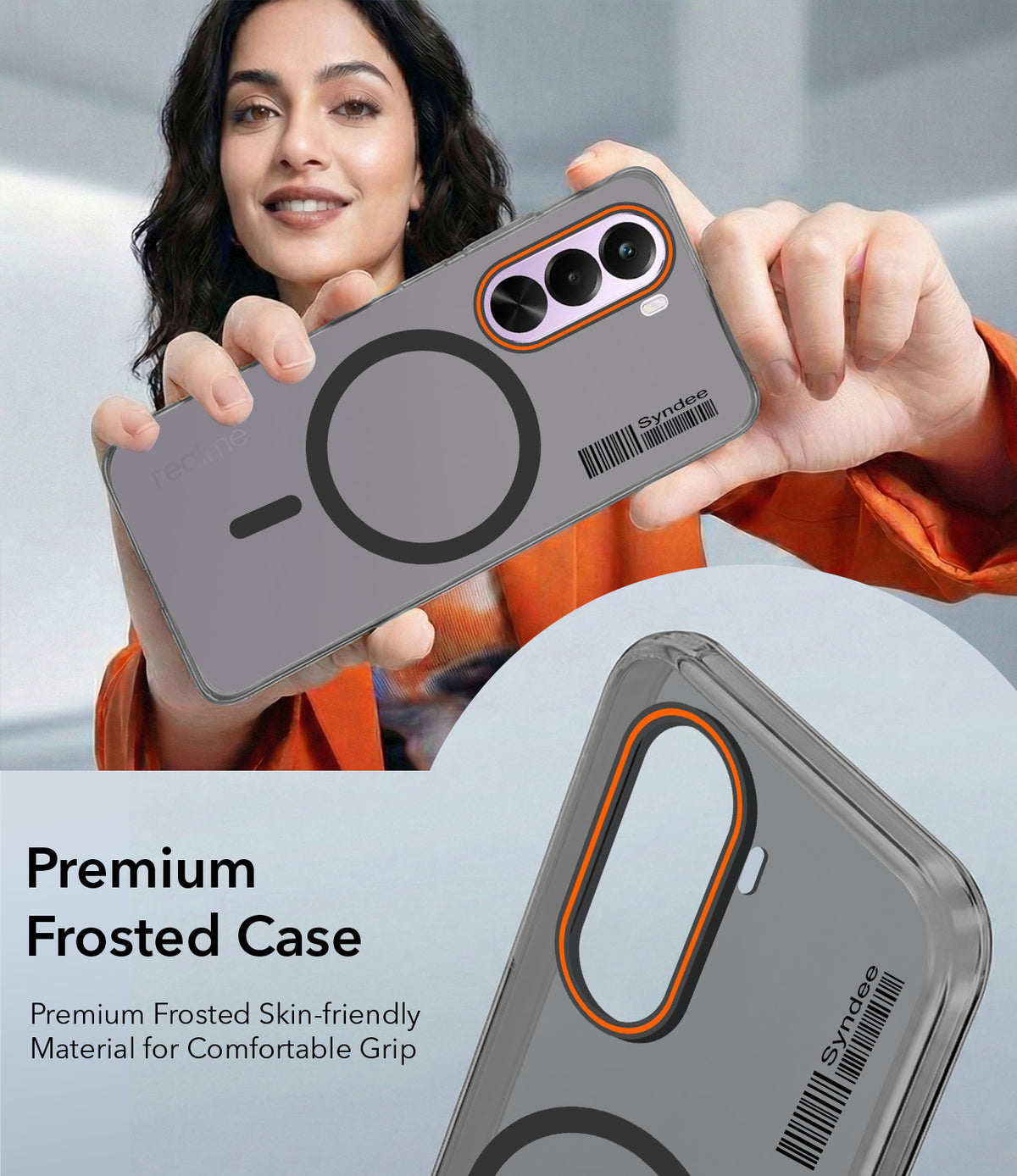 For Realme P4x Back Cover Case (Soft Touch | Camera Bump Protection | MagSafe Compatible | Matte Finish)