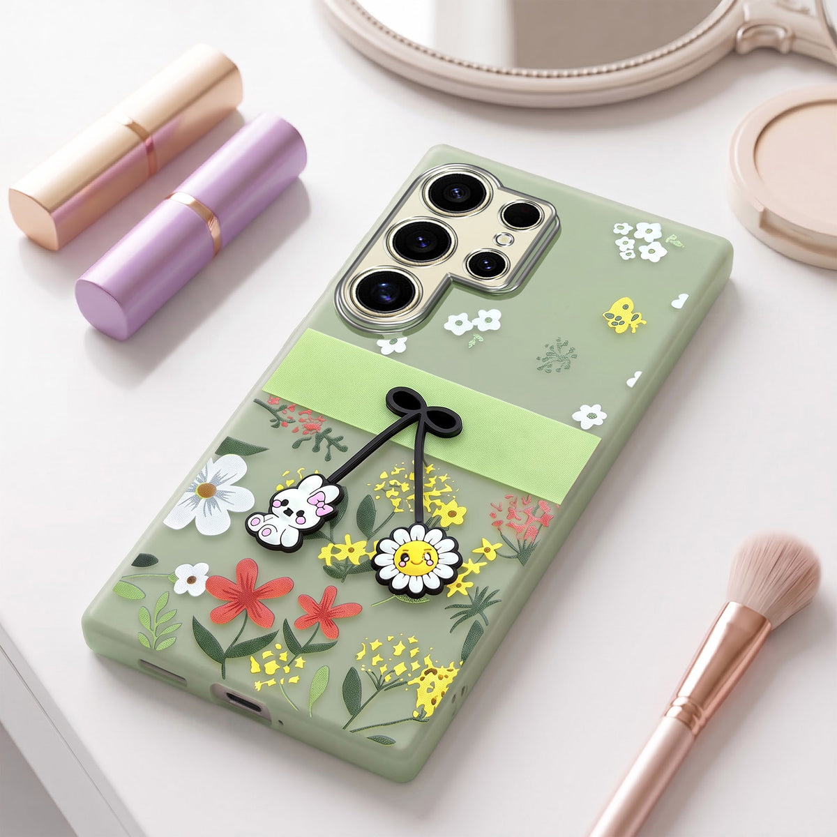 For Samsung Galaxy S24 Ultra Back Cover Case (3D Cute Cartoons | Hard Back Side Soft | Matte Premium Finish | HD Printing)