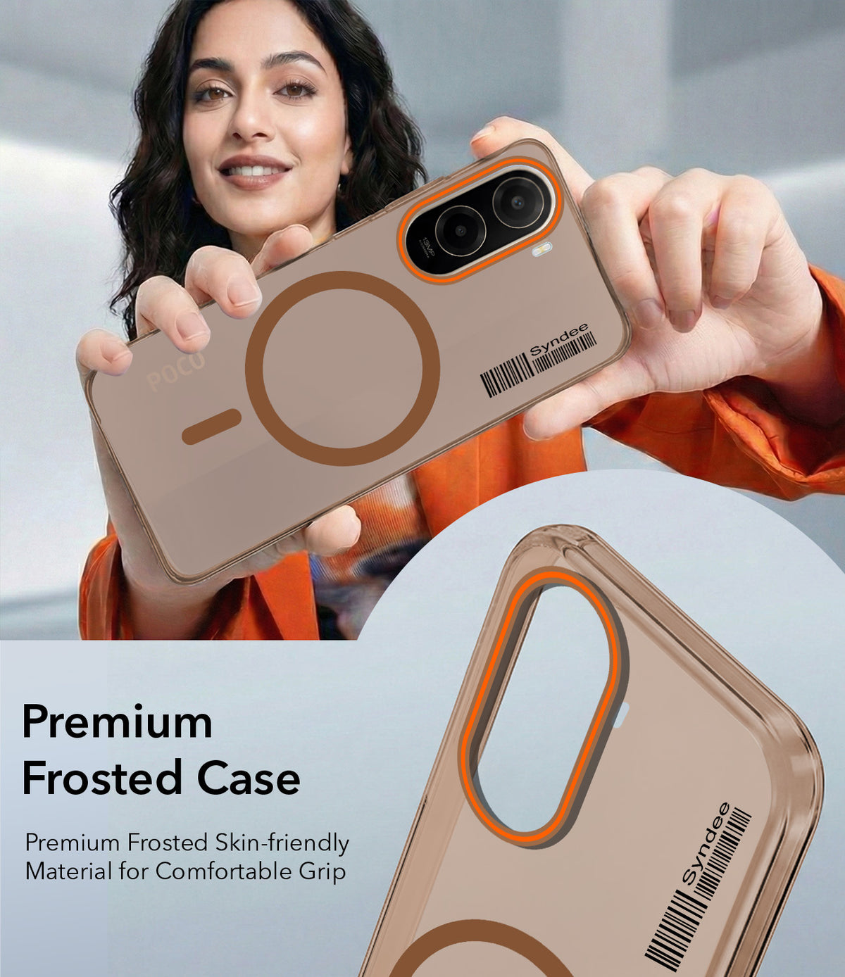 For Poco C81 5G Back Cover Case (Soft Touch | Camera Bump Protection | MagSafe Compatible | Matte Finish)