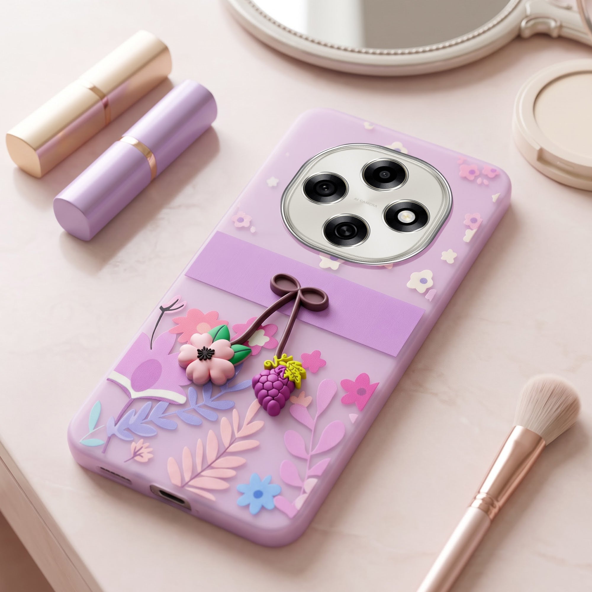 For Oppo F31 Pro Back Cover Case (3D Cute Cartoons | Hard Back Side Soft | Matte Premium Finish | HD Printing)