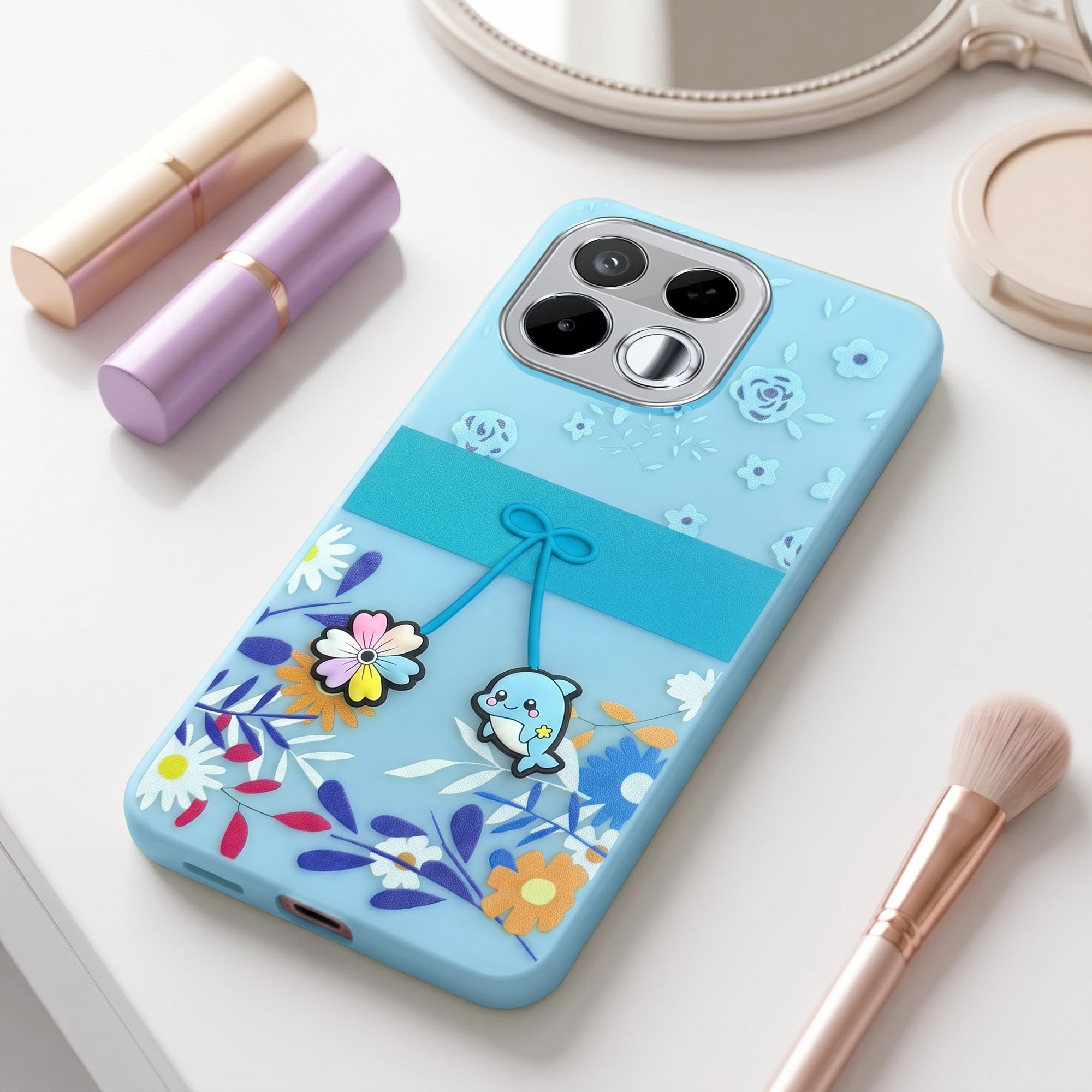 For Realme 16T 5G Back Cover Case (3D Cute Cartoons | Hard Back Side Soft | Matte Premium Finish | HD Printing)