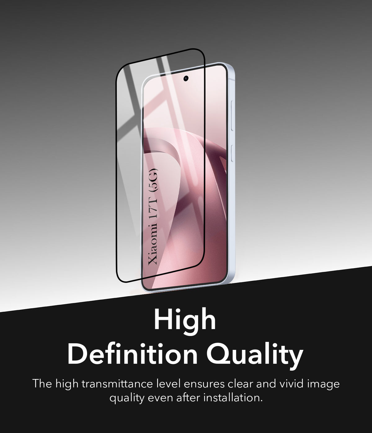 Tempered Glass For Xiaomi 17T Military-Grade Gorilla Tempered Glass Screen Protector With Installation Kit | Shatterproof, Full Coverage, HD Clear, Scratch Resistant (Pack of 1)