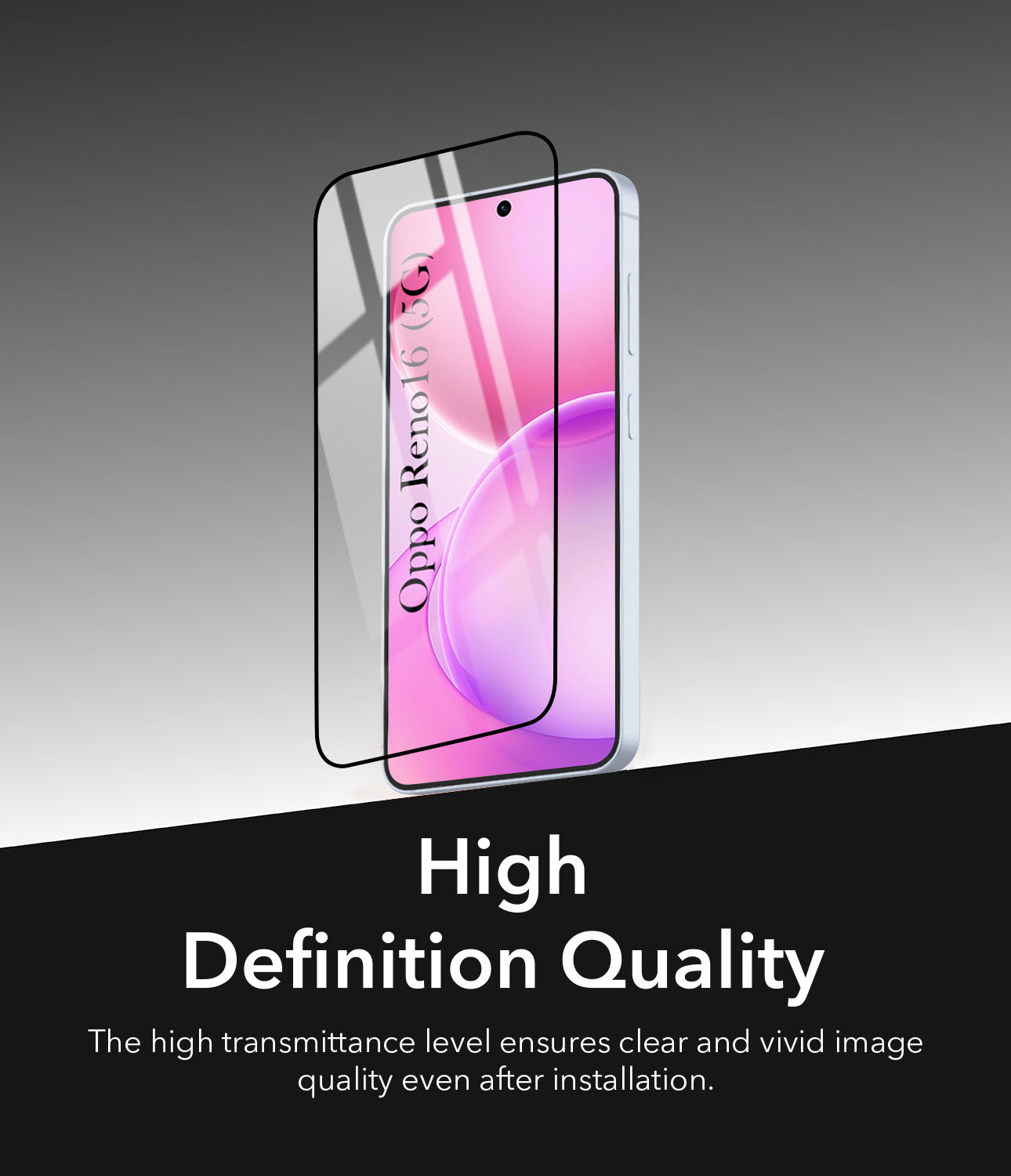 (Pack of 2) Tempered Glass For Oppo Reno 16 Military-Grade Gorilla Tempered Glass Screen Protector With Installation Kit | Shatterproof, Full Coverage, HD Clear, Scratch Resistant