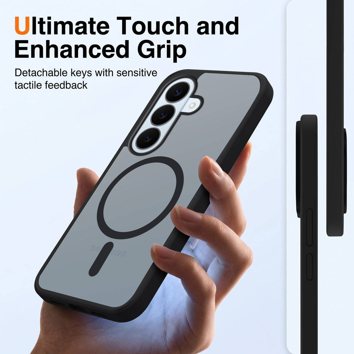For Samsung Galaxy S26 Plus Matte Finish Back Case Cover (MagSafe Compatible | Translucent Soft Touch | Slim and Unbreakable)