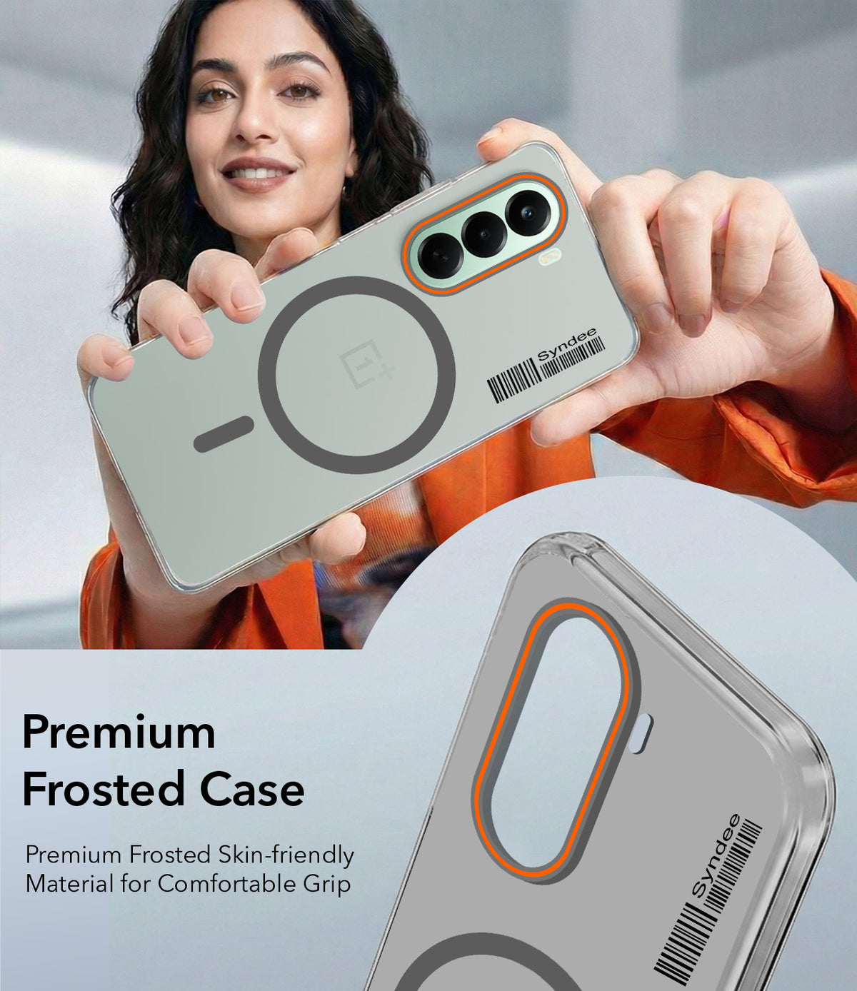 For OnePlus Nord CE 6 Lite Back Cover Case (Soft Touch | Camera Bump Protection | MagSafe Compatible | Matte Finish)