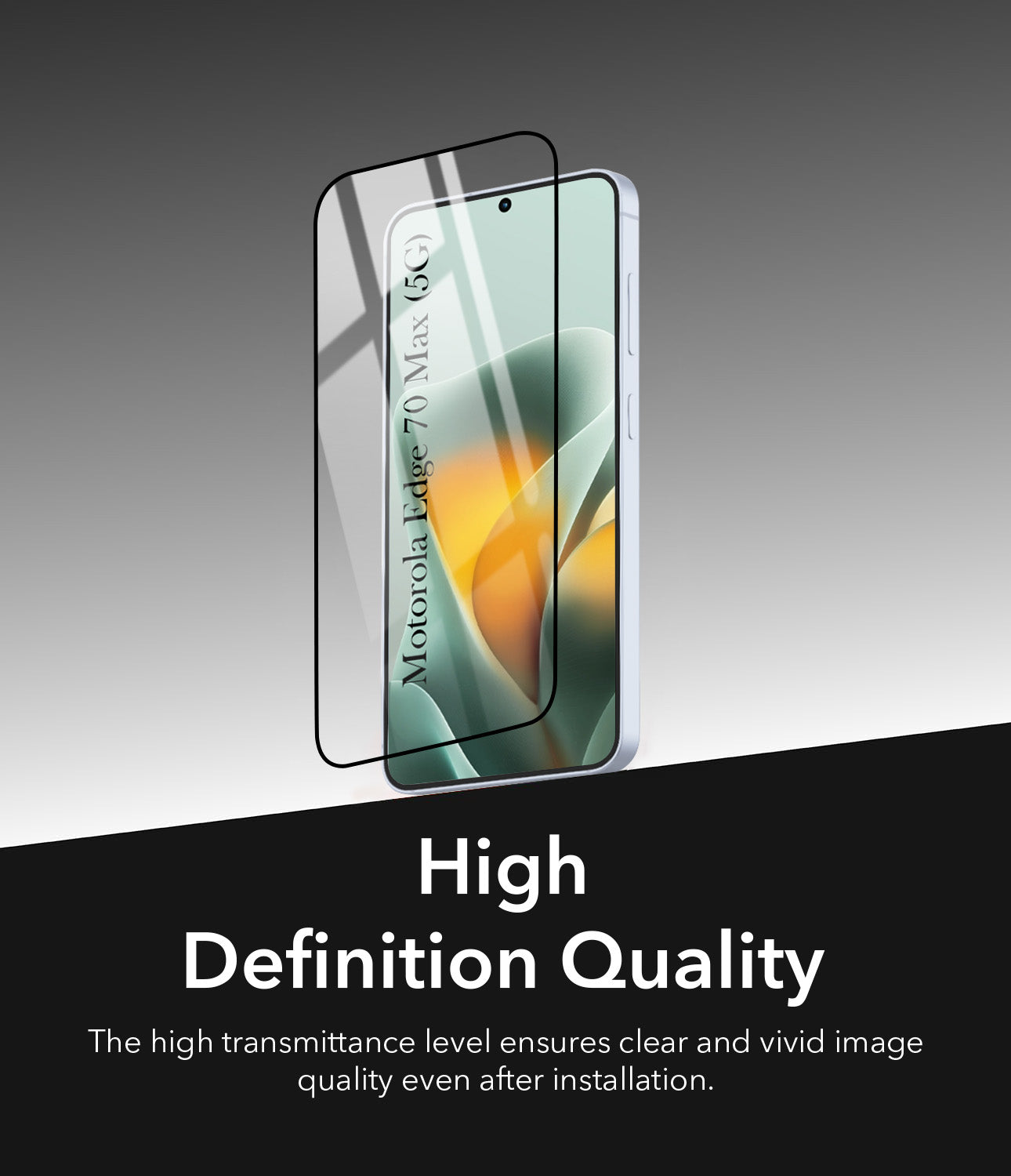 (Pack of 2) Tempered Glass For Motorola Moto Edge 70 Max Military-Grade Gorilla Tempered Glass Screen Protector With Installation Kit | Shatterproof, Full Coverage, HD Clear, Scratch Resistant