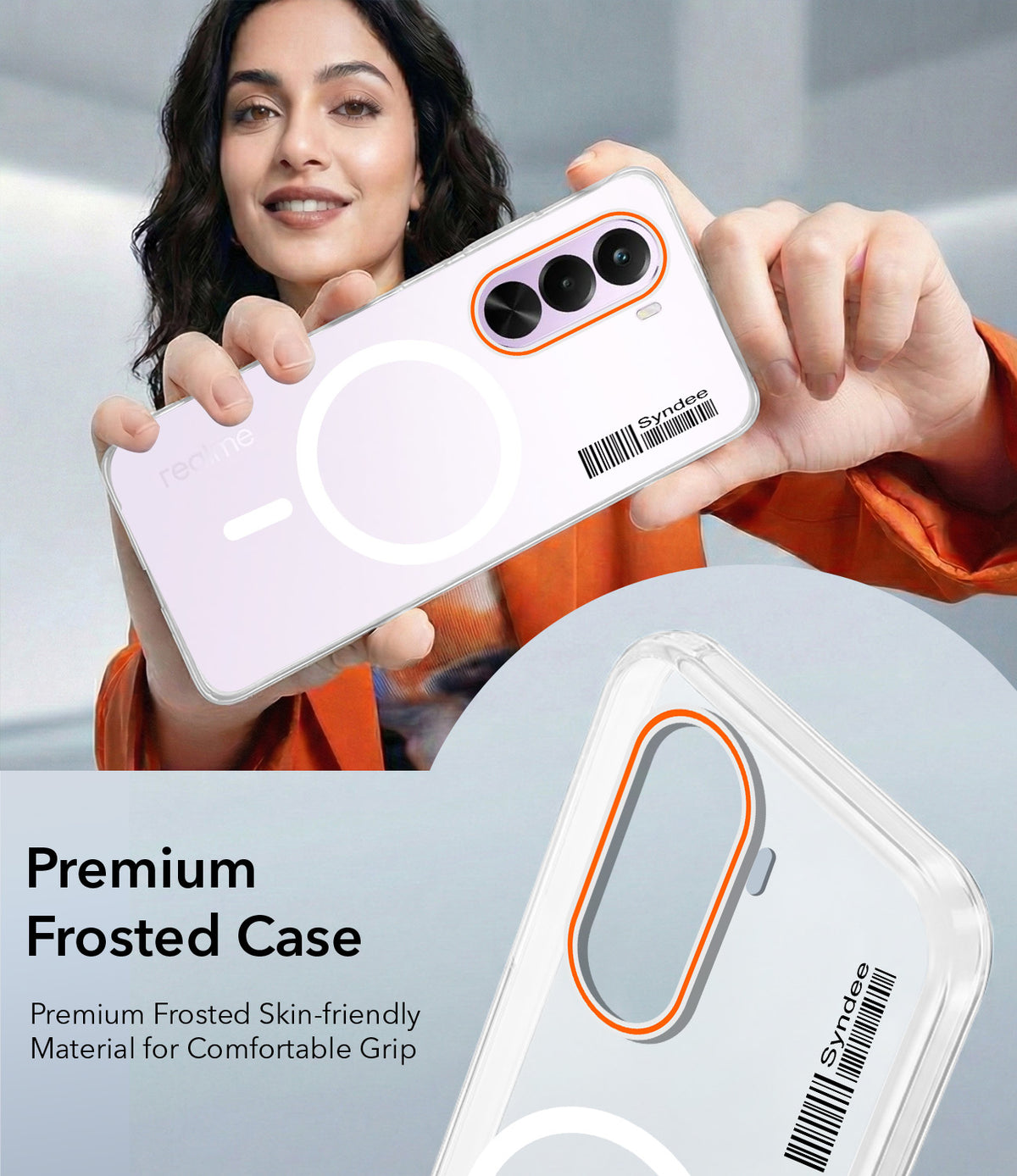 For Realme P4x Back Cover Case (Soft Touch | Camera Bump Protection | MagSafe Compatible | Matte Finish)