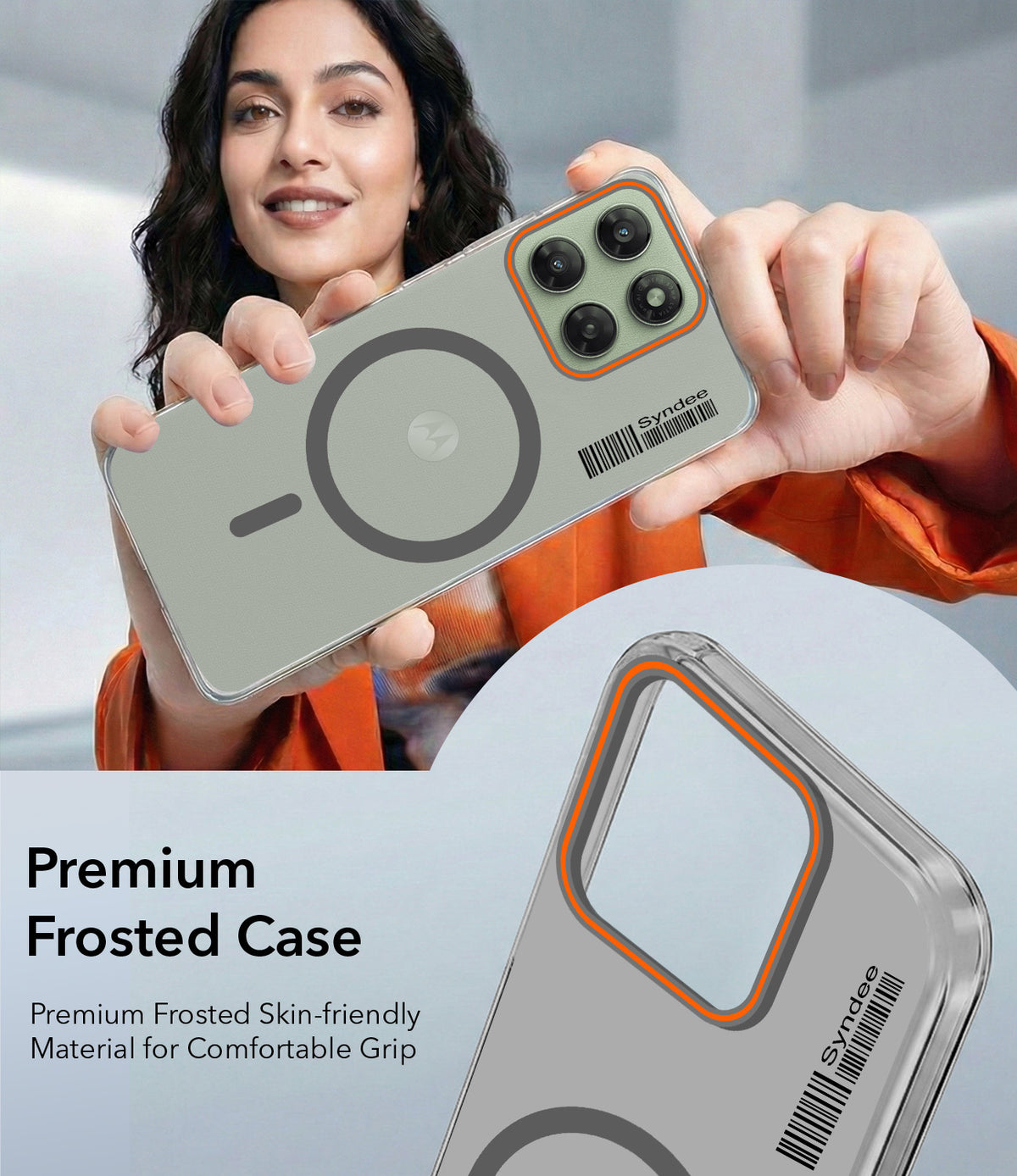 For Motorola Moto G77 Power Back Cover Case (Soft Touch | Camera Bump Protection | MagSafe Compatible | Matte Finish)