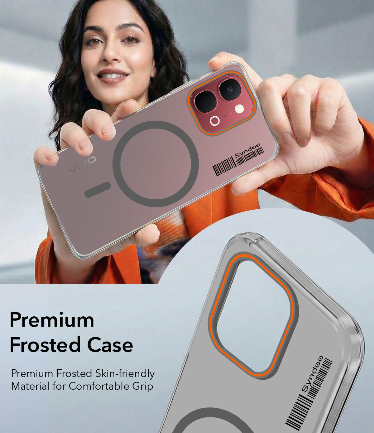 For Vivo Y51 Pro 5G | Vivo T5x Back Cover Case (Soft Touch | Camera Bump Protection | MagSafe Compatible | Matte Finish)