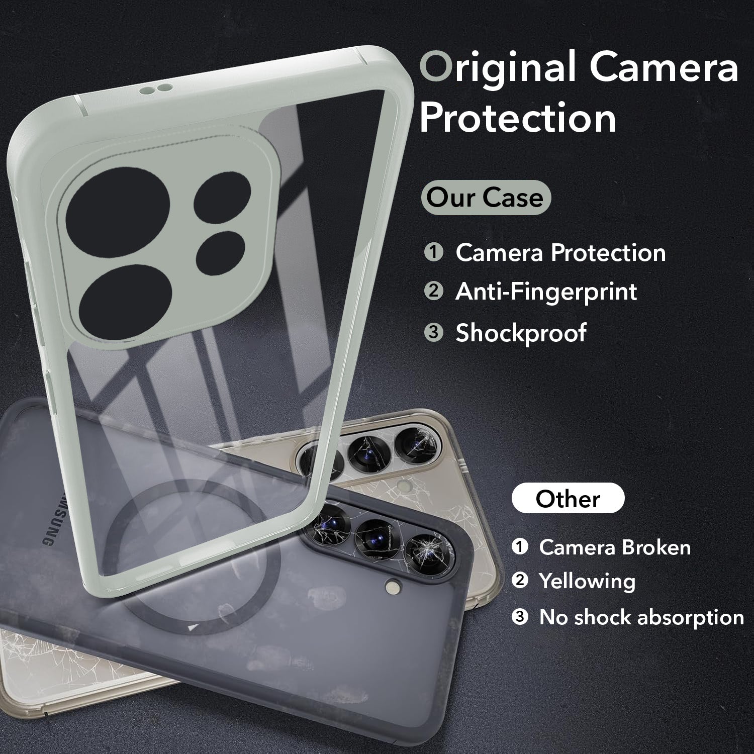 For Oppo Reno 16 Back Cover Case Ultra-Hybrid (Lifetime Anti Yellow | Anti Scratch | Crystal Clear Shockproof)