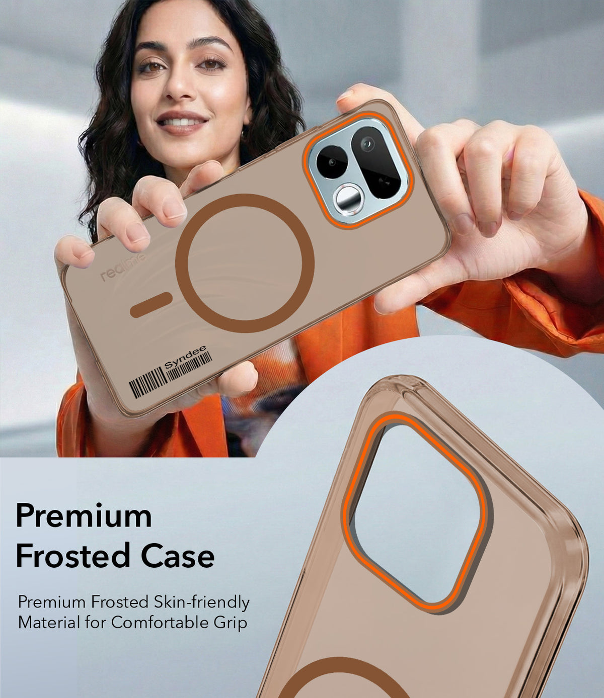 For Realme 16T 5G Back Cover Case (Soft Touch | Camera Bump Protection | MagSafe Compatible | Matte Finish)