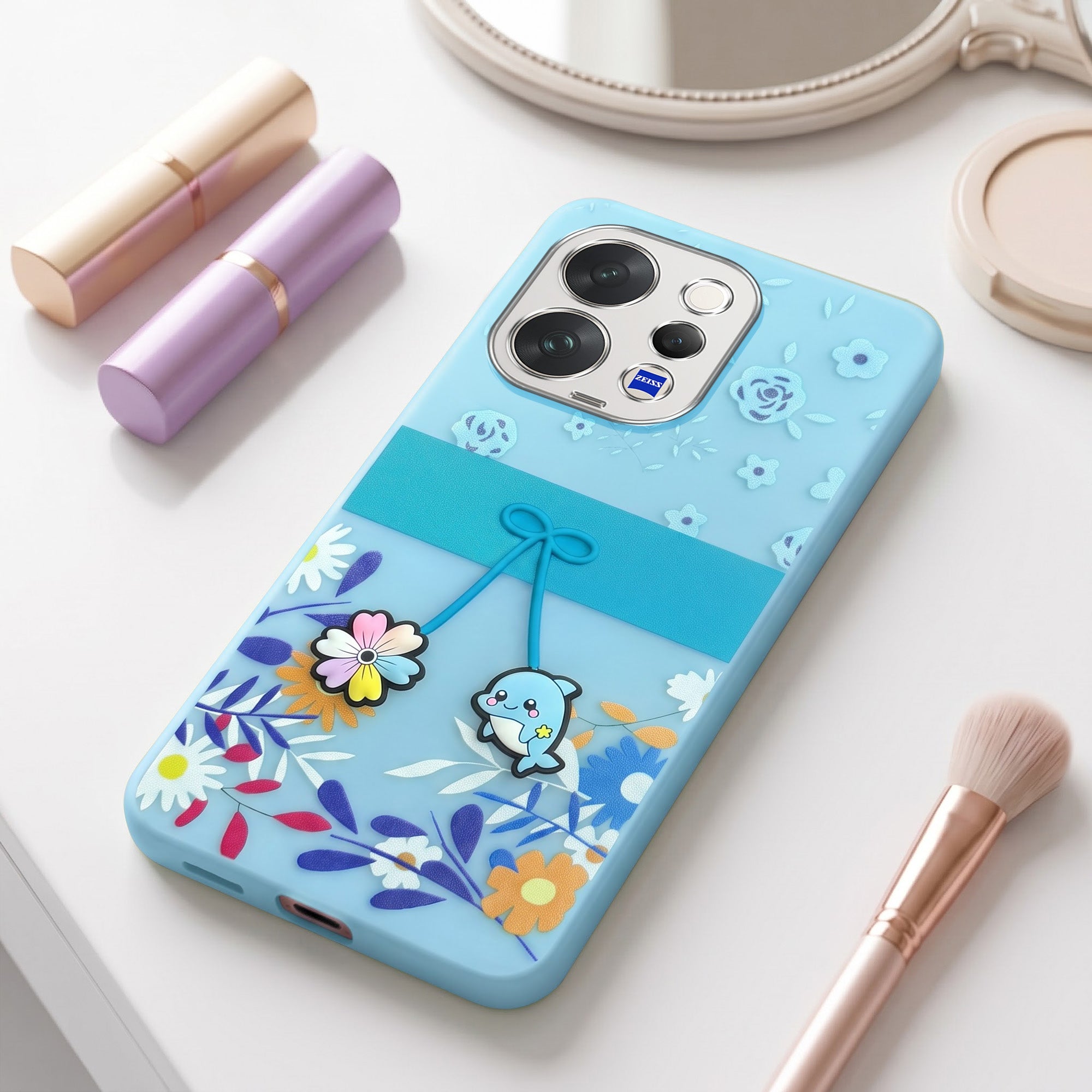 For Vivo V70 | Vivo V70 Elite 5G Back Cover Case (3D Cute Cartoons | Hard Back Side Soft | Matte Premium Finish | HD Printing)