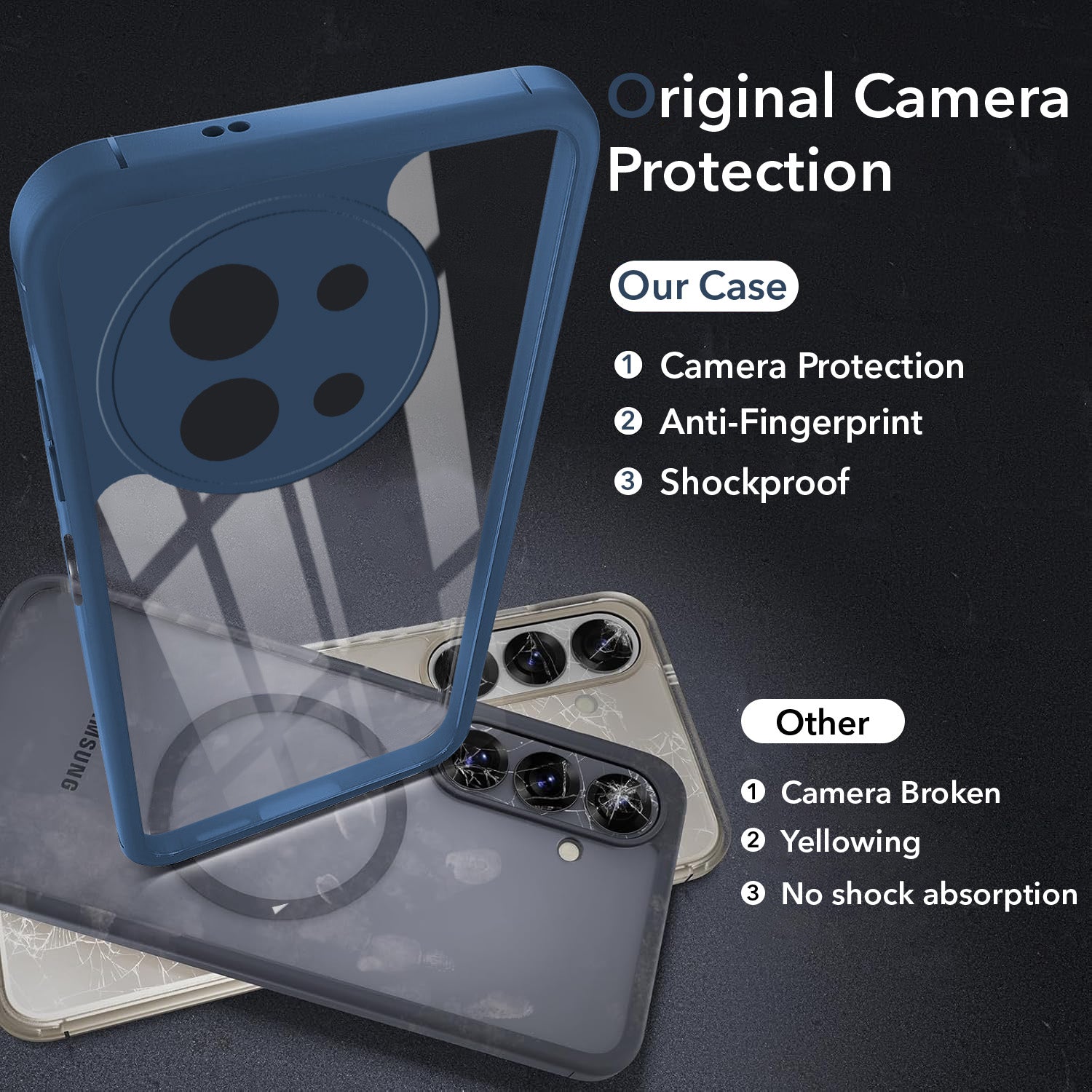 For Vivo Y58 5G Back Cover Case Ultra-Hybrid (Lifetime Anti Yellow | Anti Scratch | Crystal Clear Shockproof)