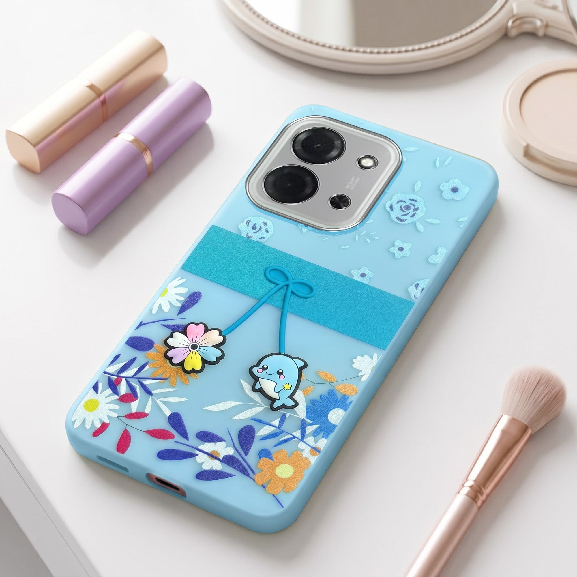 For Poco C85 5G Back Cover Case (3D Cute Cartoons | Hard Back Side Soft | Matte Premium Finish | HD Printing)