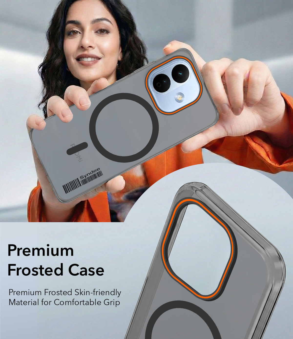 For Redmi Note 17 Pro 5G Back Cover Case (Soft Touch | Camera Bump Protection | MagSafe Compatible | Matte Finish)